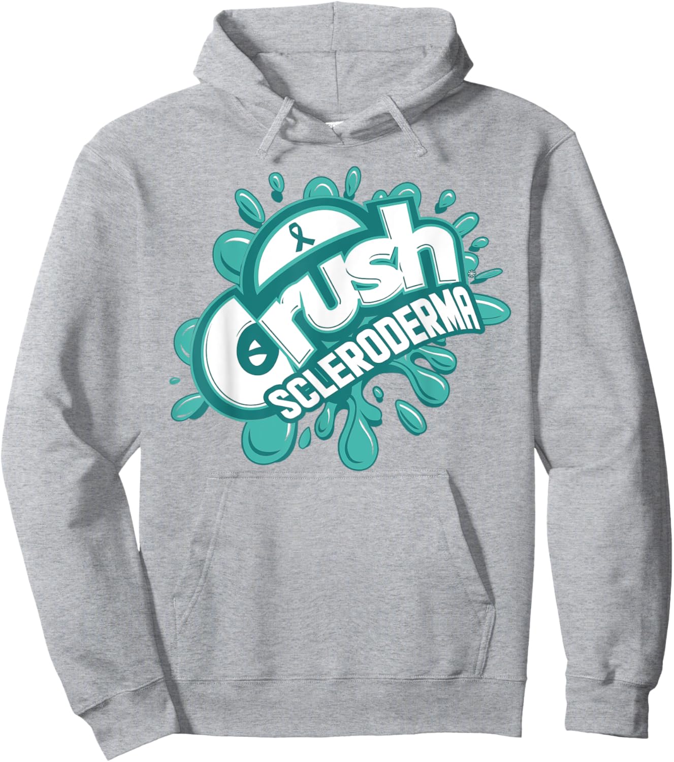 Crush Scleroderma Grafiti Scleroderma Awareness Hoodie - Hoodie | Ash