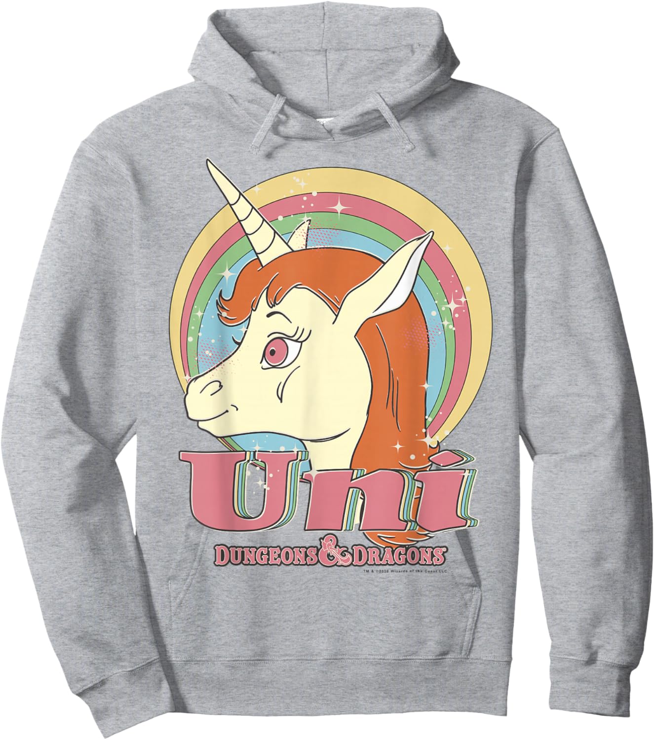 Dungeons & Dragons Uni Rainbow Profile Hoodie - Hoodie | Ash
