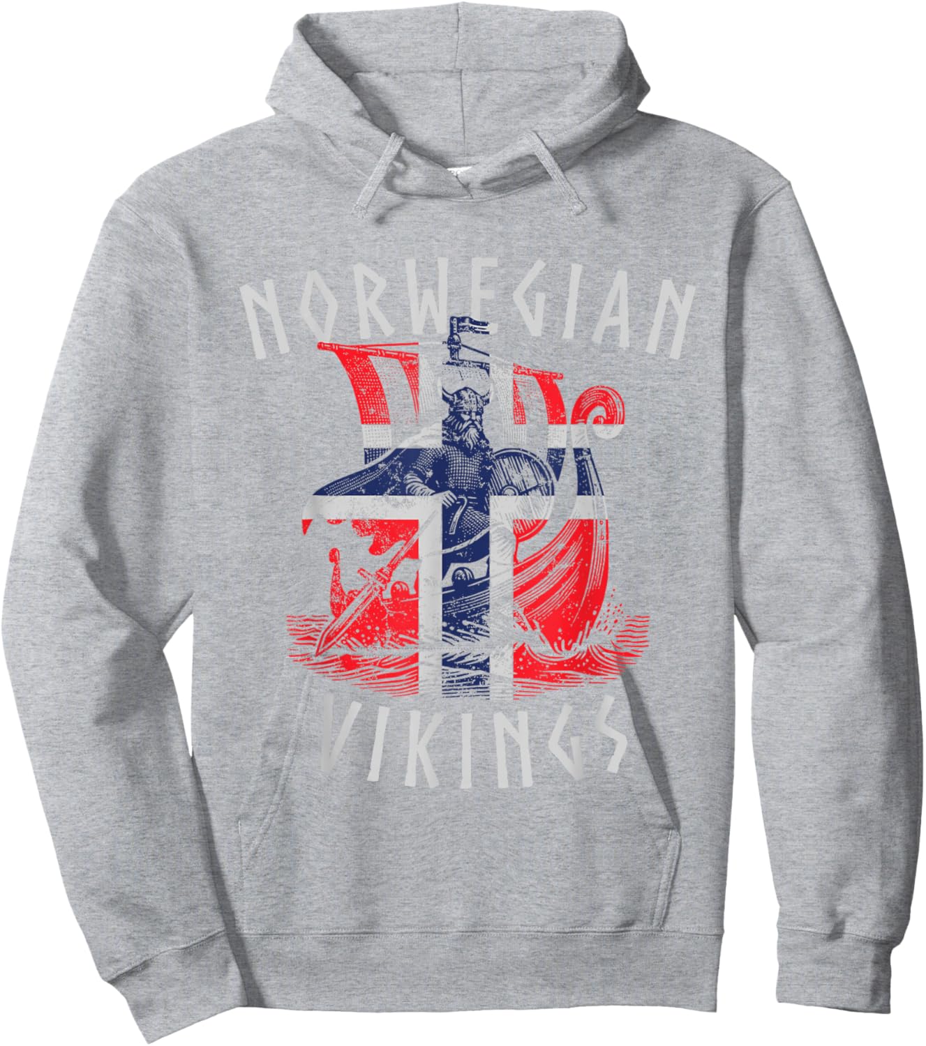 Viking Norvège Norvégien Scandinavie Hoodie - Hoodie | Ash