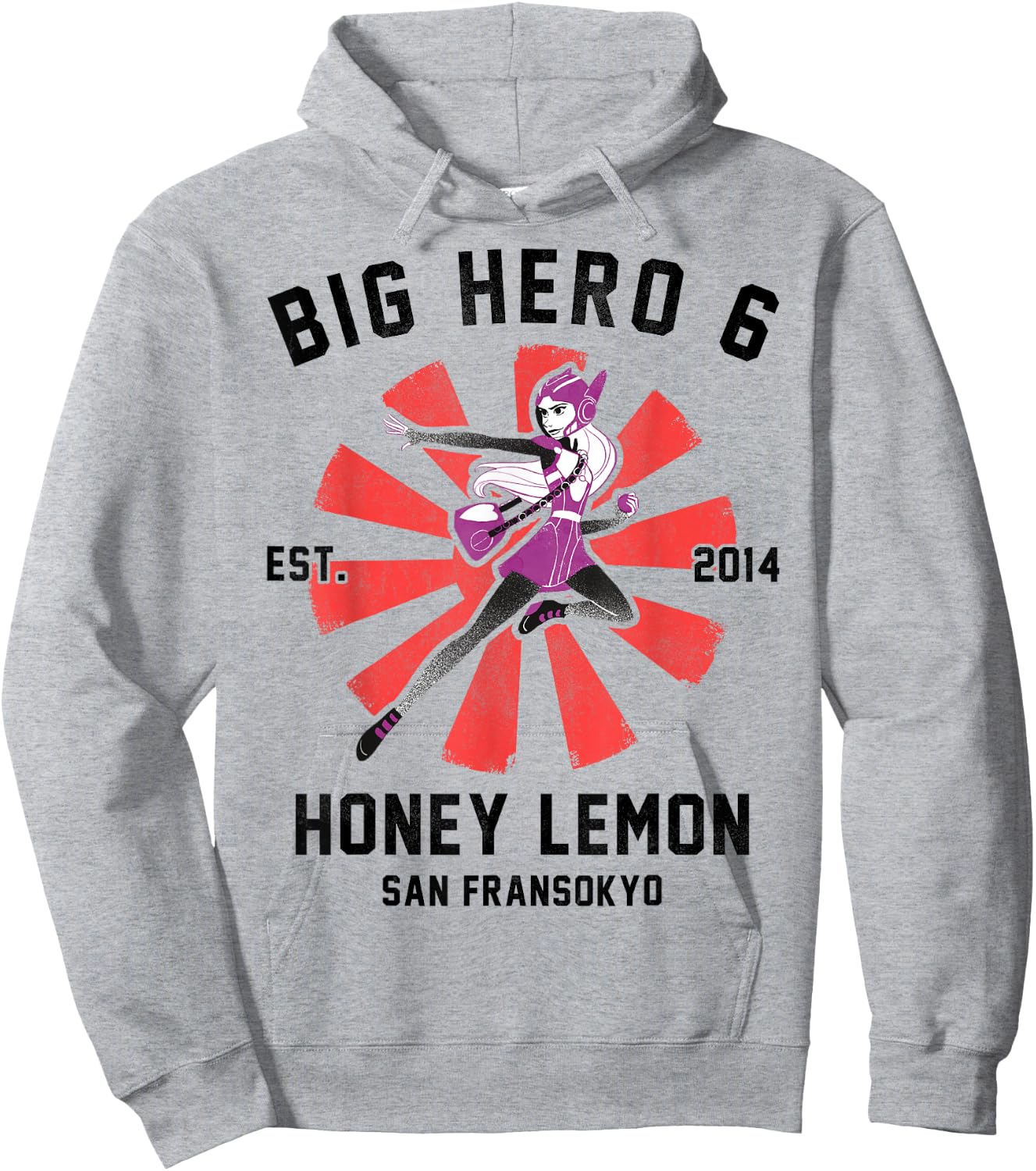 Disney Big Hero 6 Honey Lemon Poster Graphic Hoodie - Hoodie | Ash