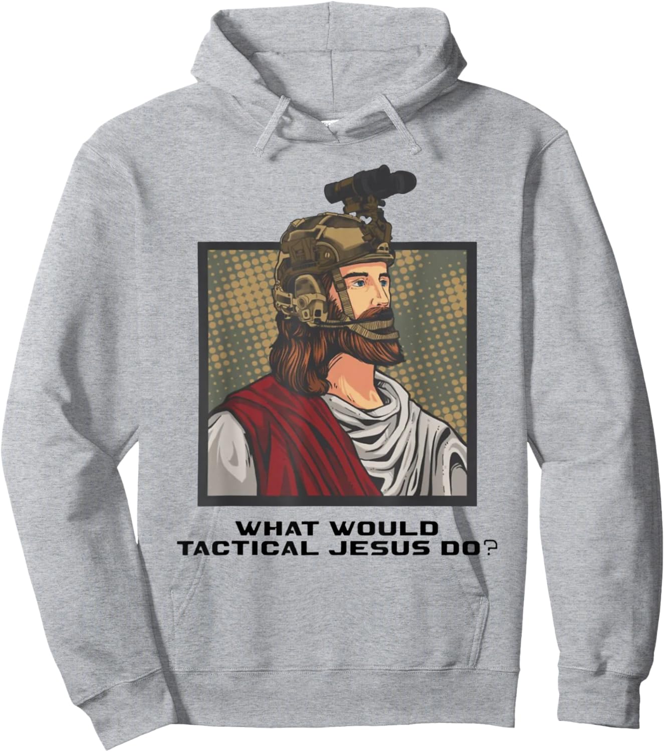 What Would Tactical Jesus Do ? Hoodie - Hoodie | Ash