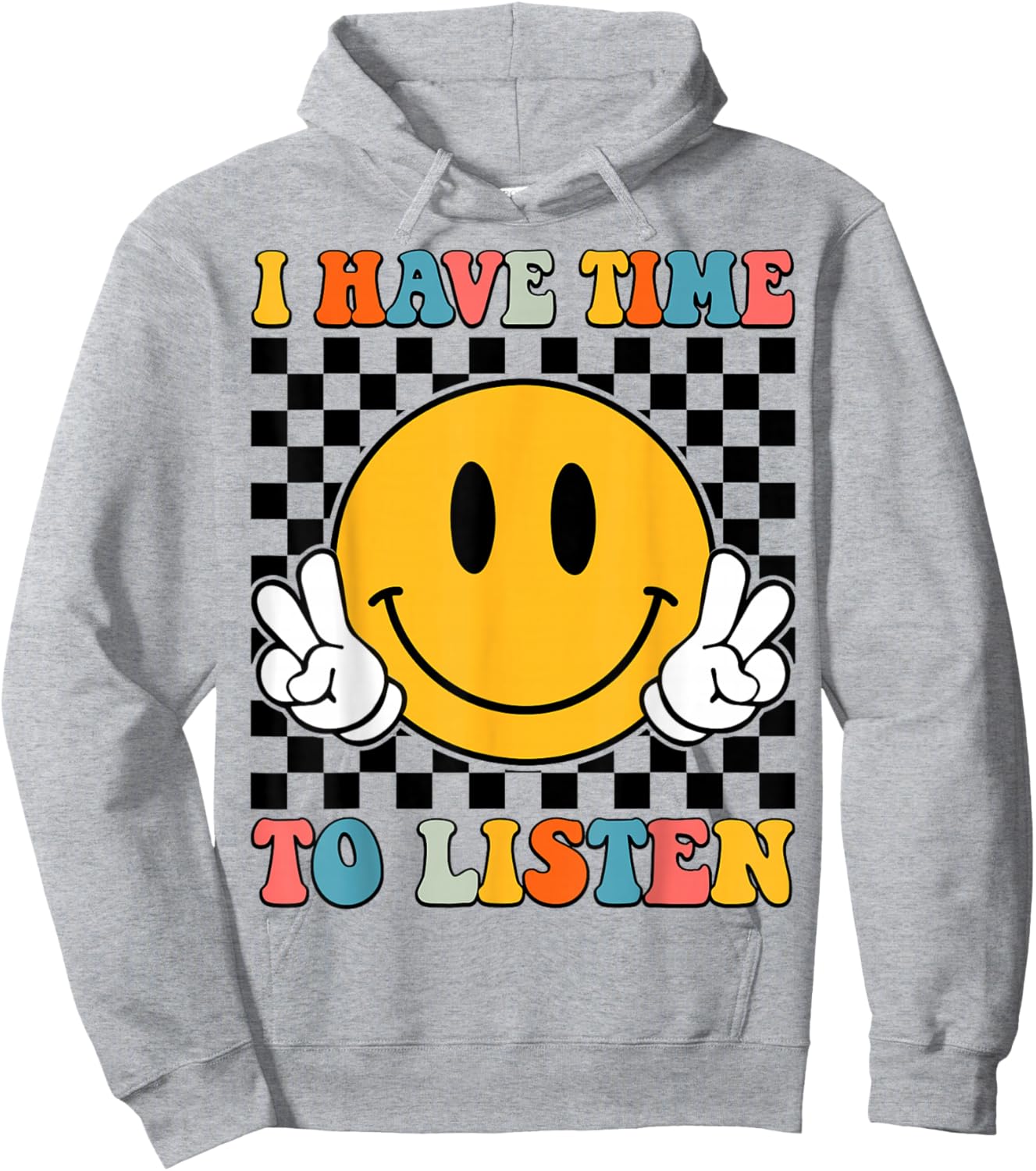 Groovy I Have Time To Listen Mental Health Hoodie - Hoodie | Ash