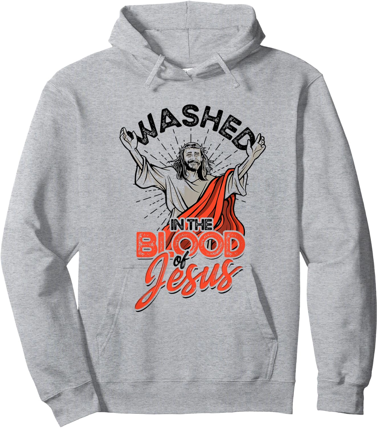 Washed in the blood of Jesus - Faith in Christ Hoodie - Hoodie | Ash