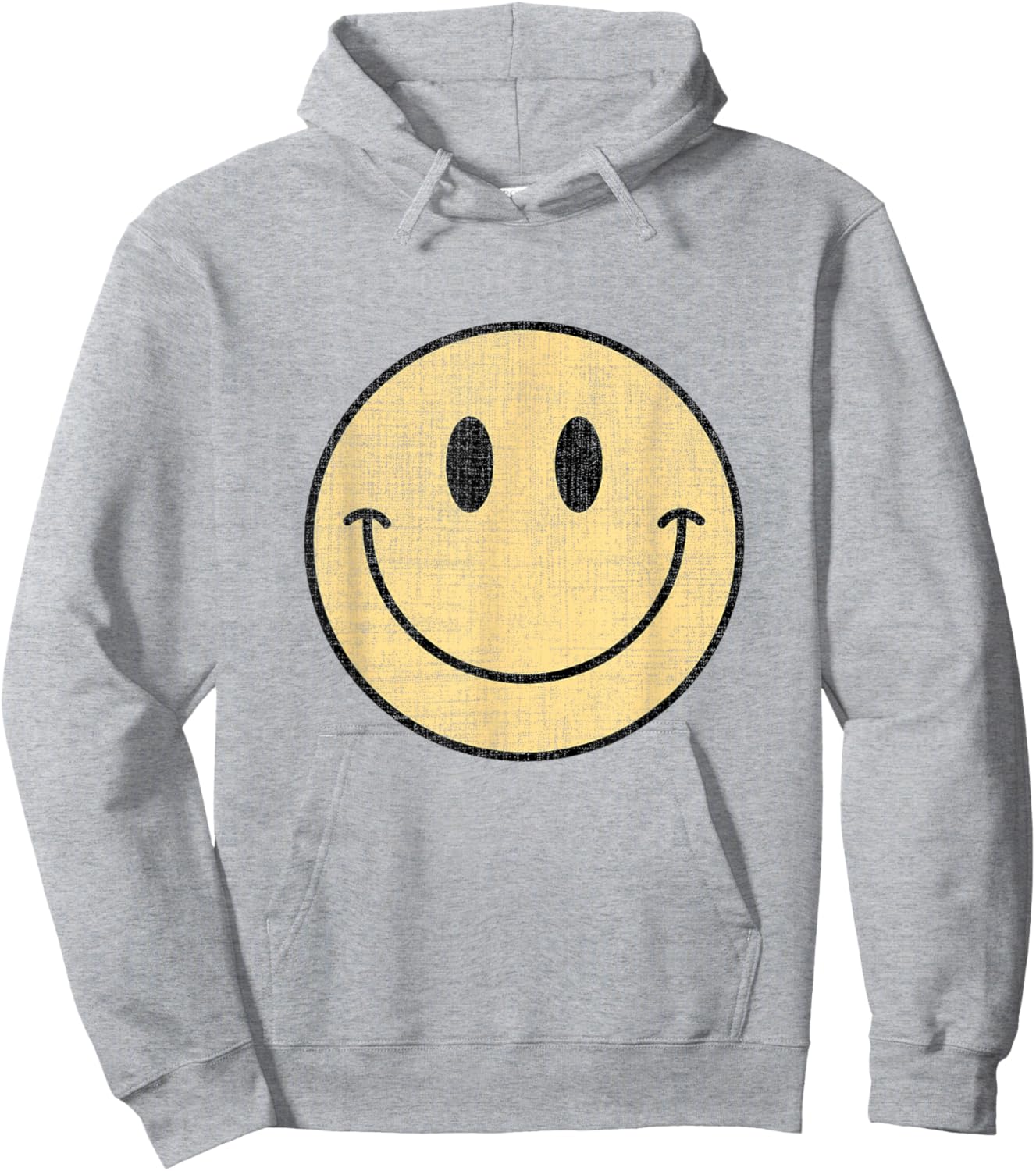Vintage Smile Face 70's Vibe Yellow Smile Hoodie - Hoodie | Ash