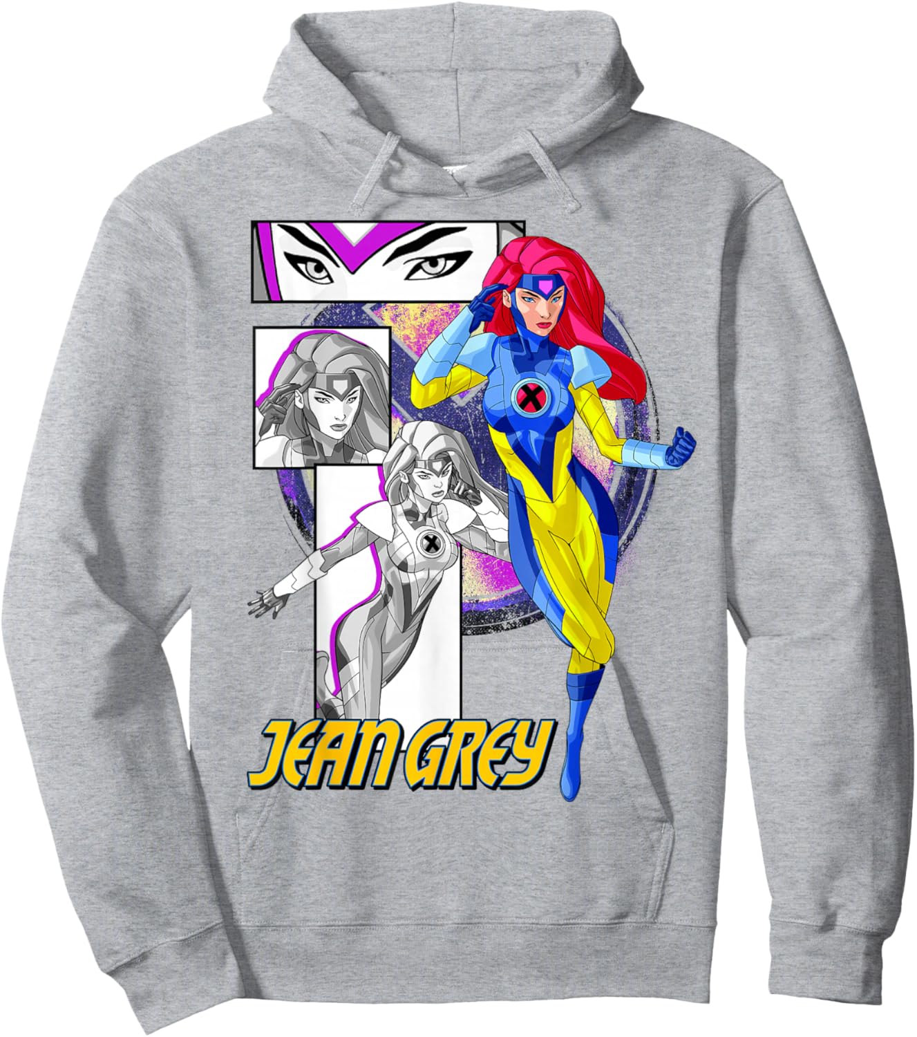 Marvel X-Men Jean Grey Collage Panel Logo Hoodie - Hoodie | Ash