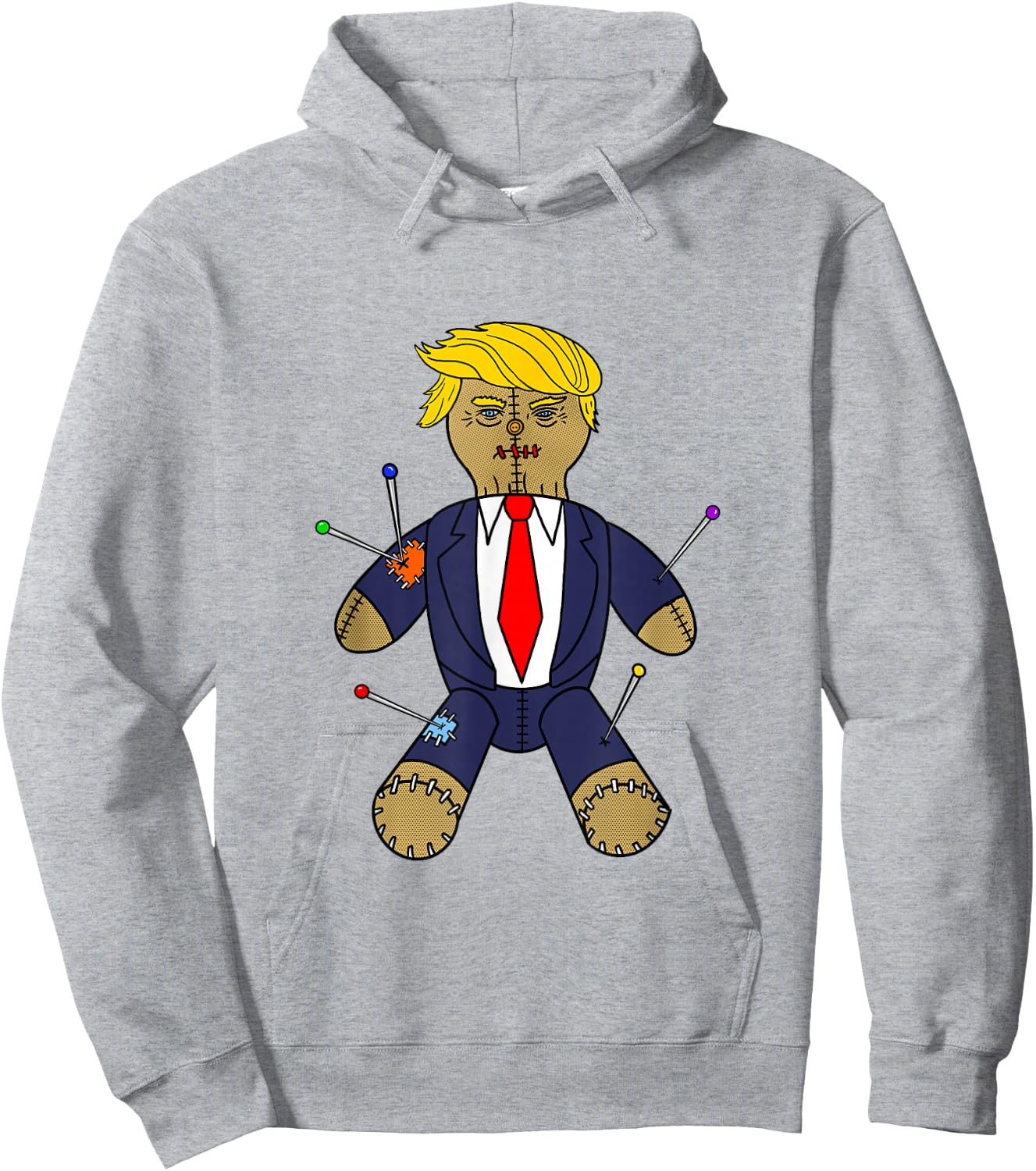 Trump Voodoo Doll Hoodie - Hoodie | Ash