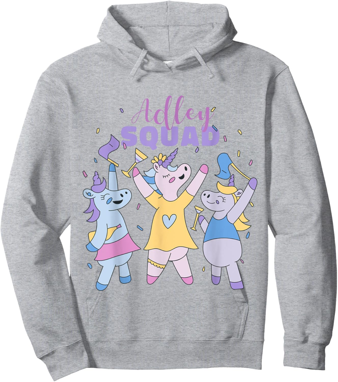 Adley Merch Unicorn Design Hoodie - Hoodie | Ash