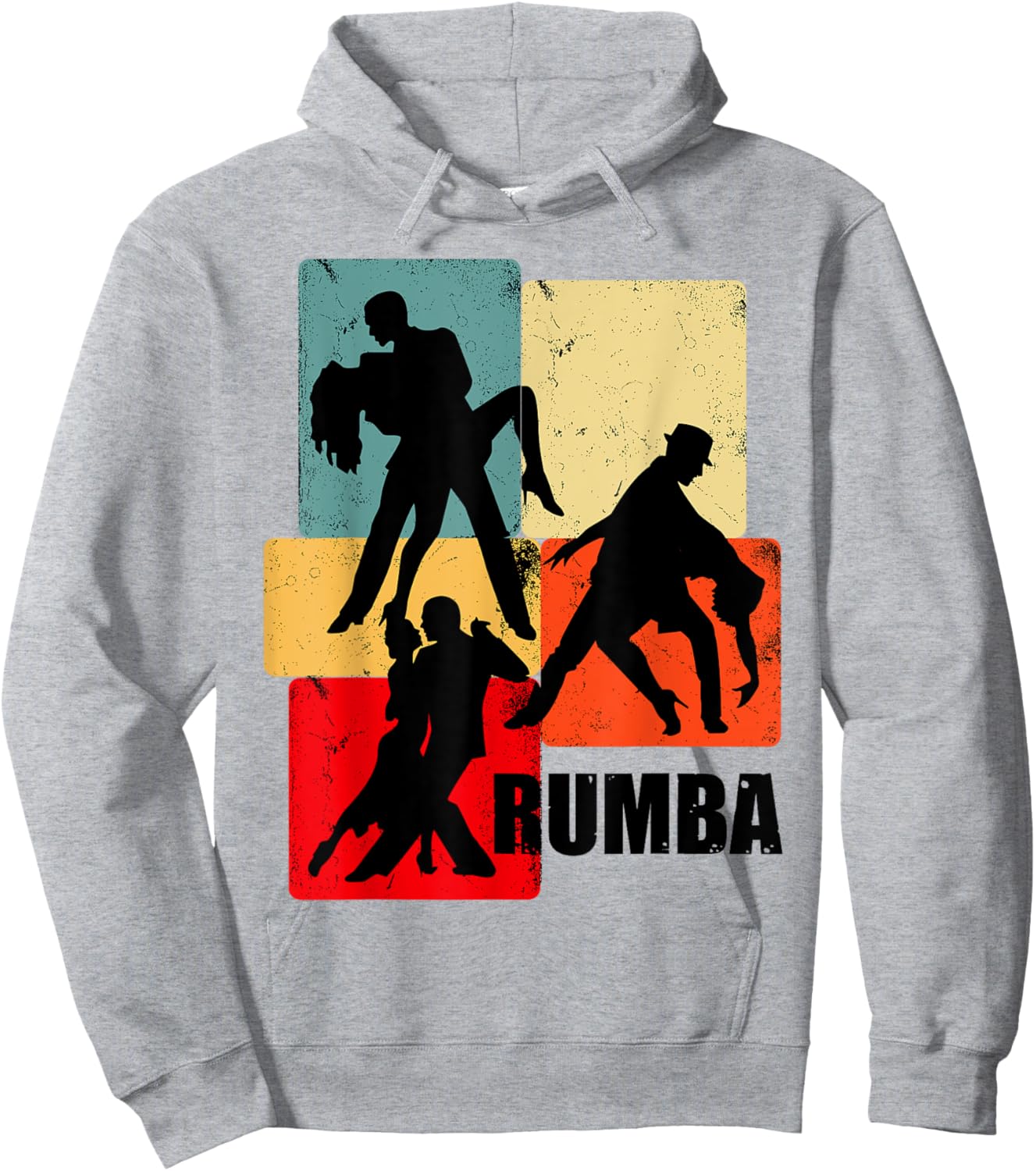 Rumba for Rumba dancer | Retro Rumba Hoodie - Hoodie | Ash