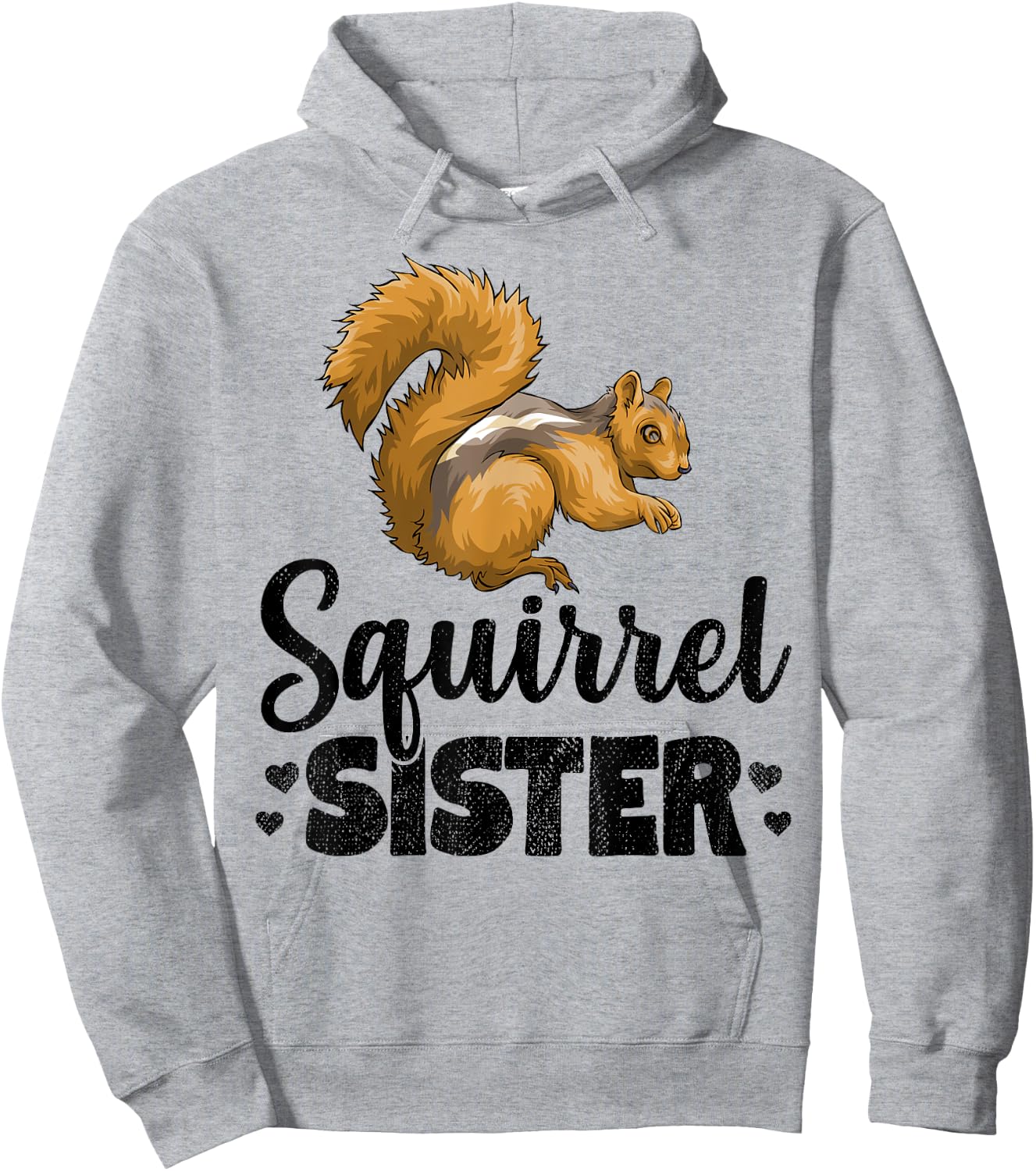 Squirrel Sister Squeak Chestnut Animal Hoodie - Hoodie | Ash
