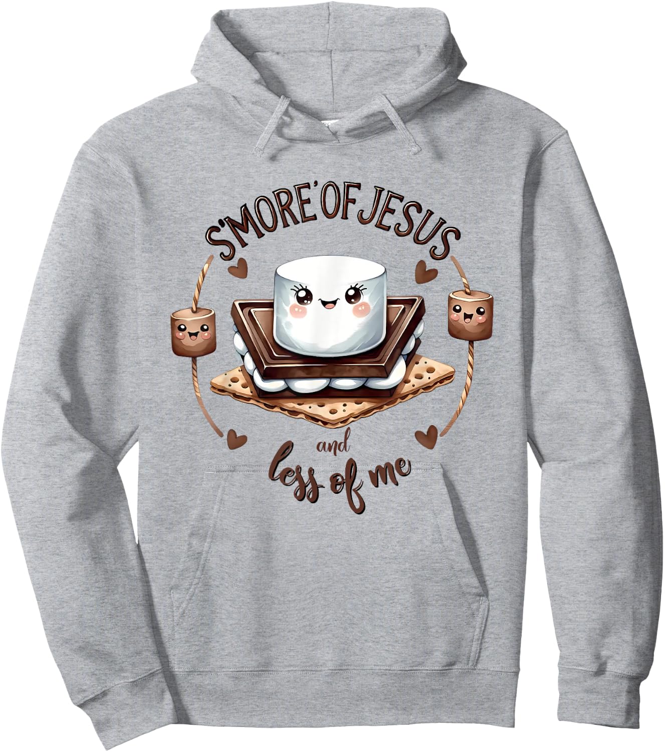 S'more Of Jesus And Less Of Me Funny Christian Hoodie - Hoodie | Ash