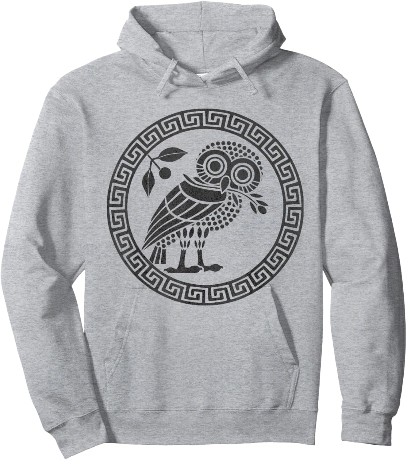 Ancient Athenian Owl Symbol of Athena Hoodie - Hoodie | Ash