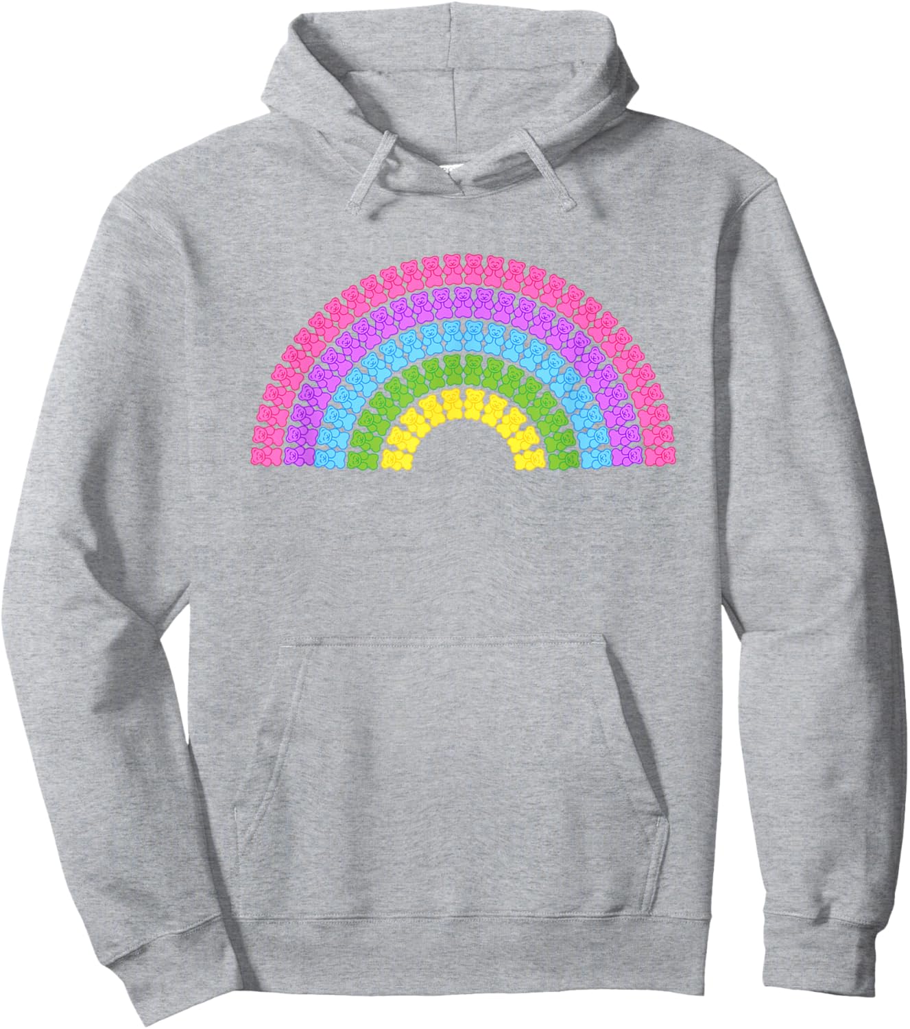Gummy Bear Rainbow Candy Hoodie - Hoodie | Ash