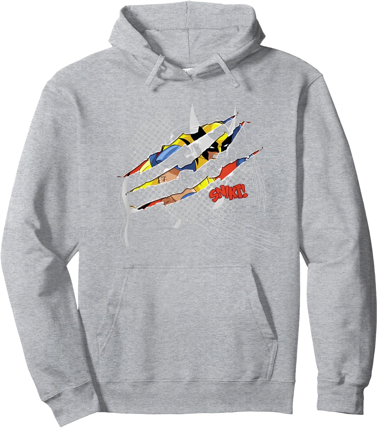 Marvel X-Men Wolverine Claw Marks Logan Snikt! Hoodie - Hoodie | Ash