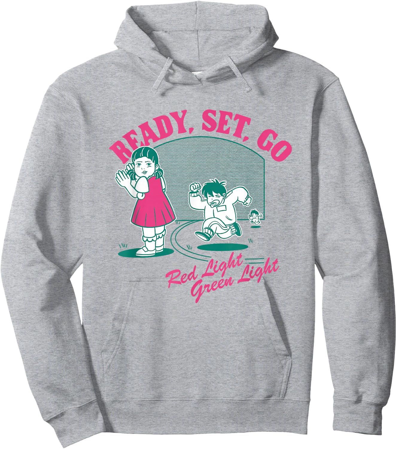 Squid Game 2 Ready Set Go Red Light Green Light Hoodie - Hoodie | Ash