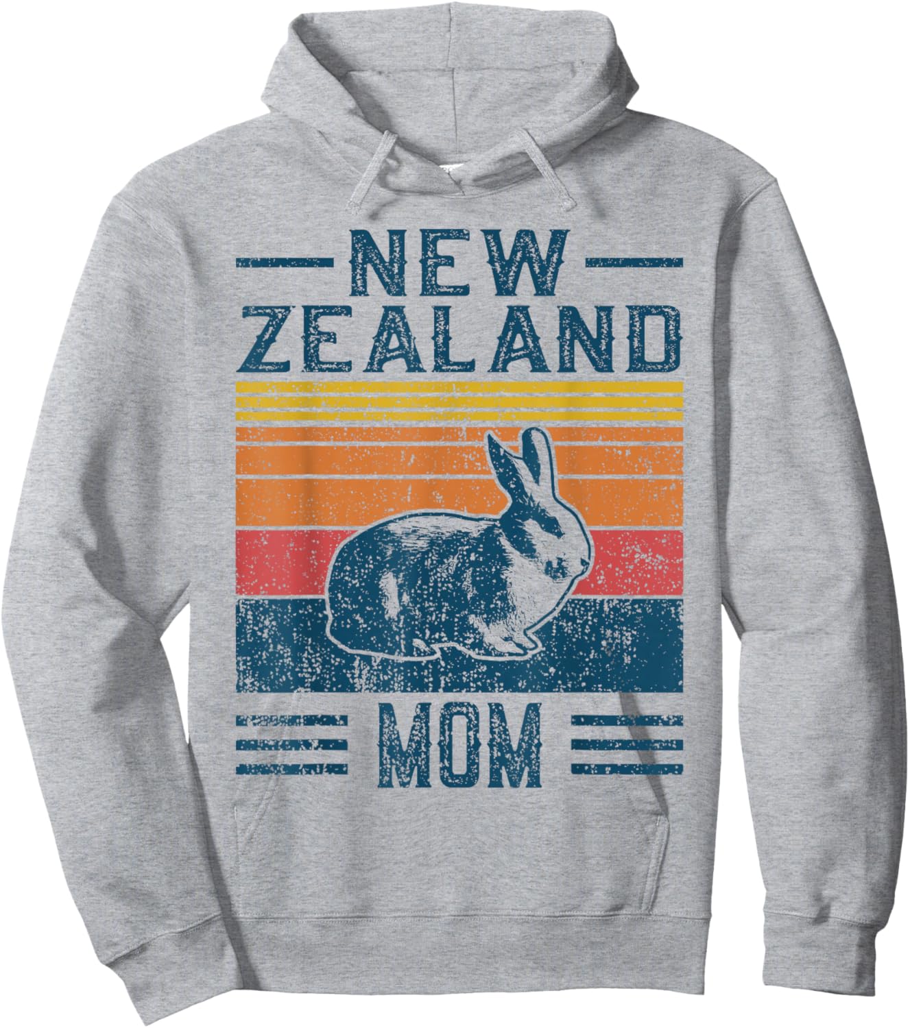 Best Rabbit Mom Women - Vintage New Zealand Hoodie - Hoodie | Ash