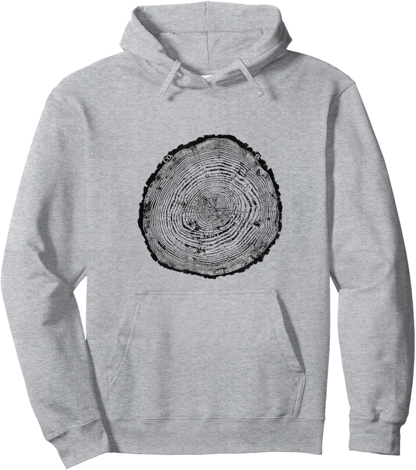 Tree Growth Rings Environmental Hoodie - Hoodie | Ash