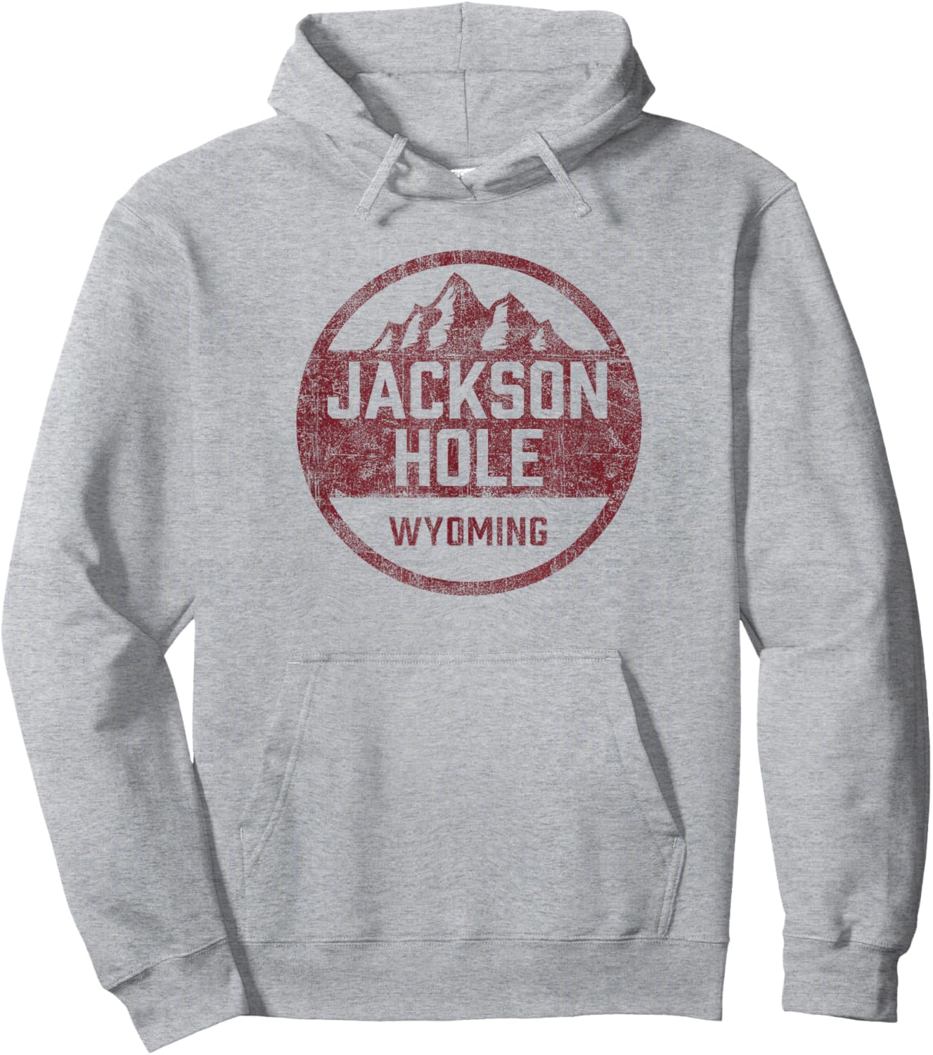 Retro Jackson Hole Wyoming Grand Teton Vintage Hoodie - Hoodie | Ash