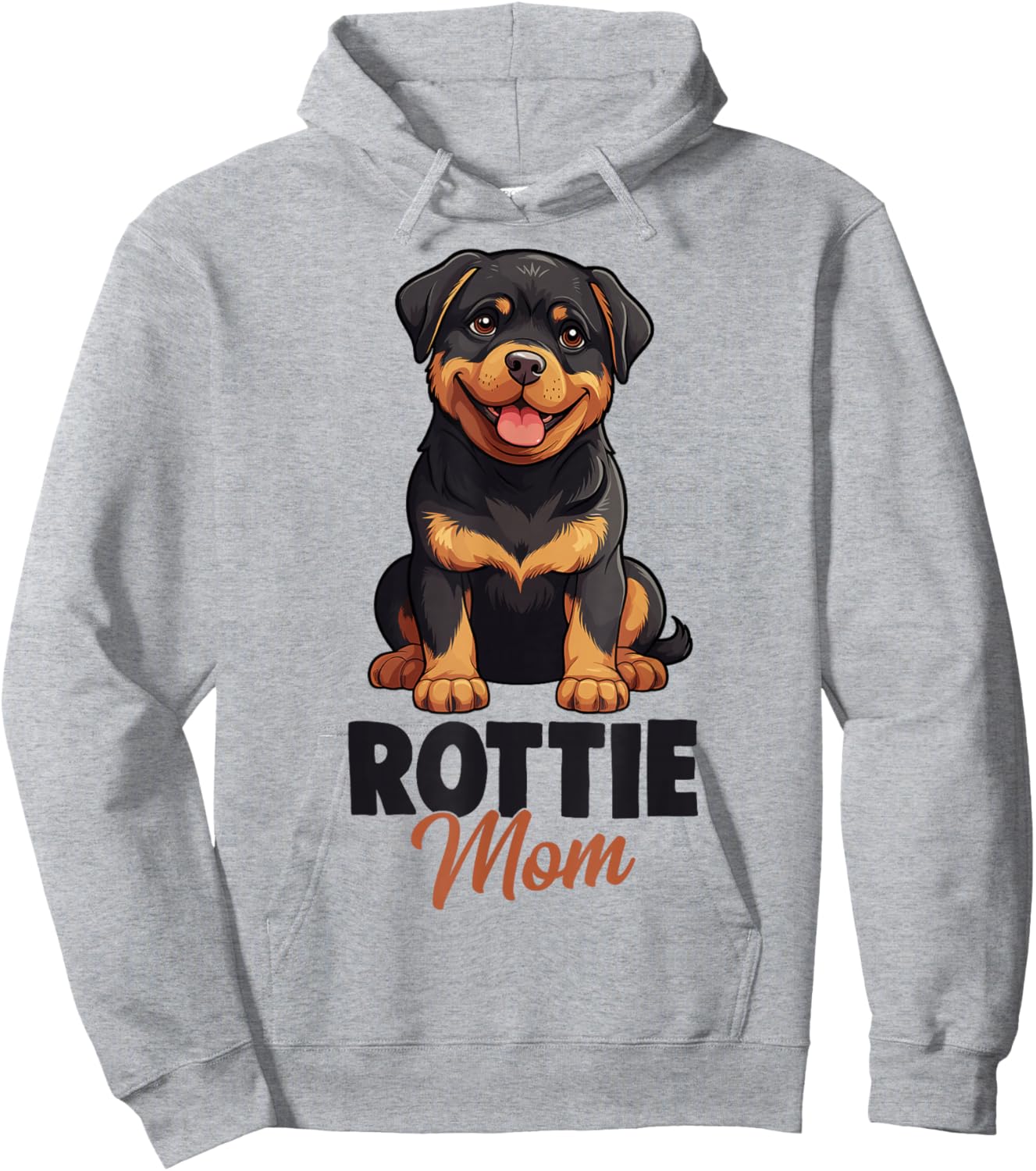 Rottie Mom Rottweiler Dog Hoodie - Hoodie | Ash