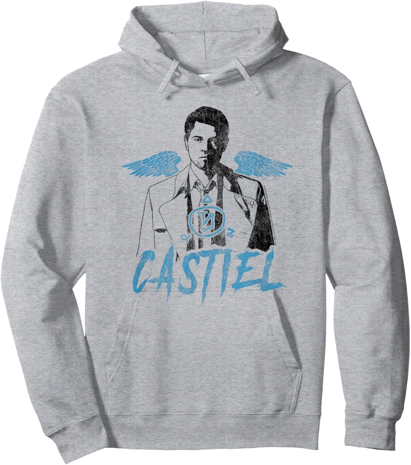 Supernatural Castiel Angel Street Art Color Pop Hoodie - Hoodie | Ash