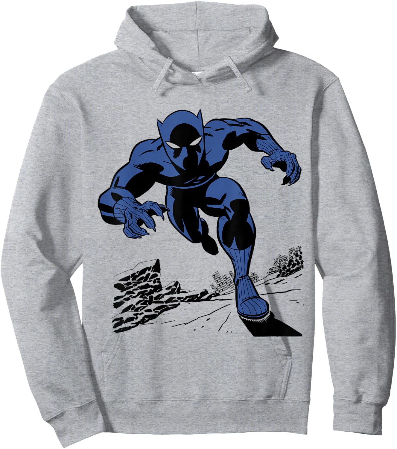 Marvel Black Panther Retro Comic Art Hoodie - Hoodie | Ash