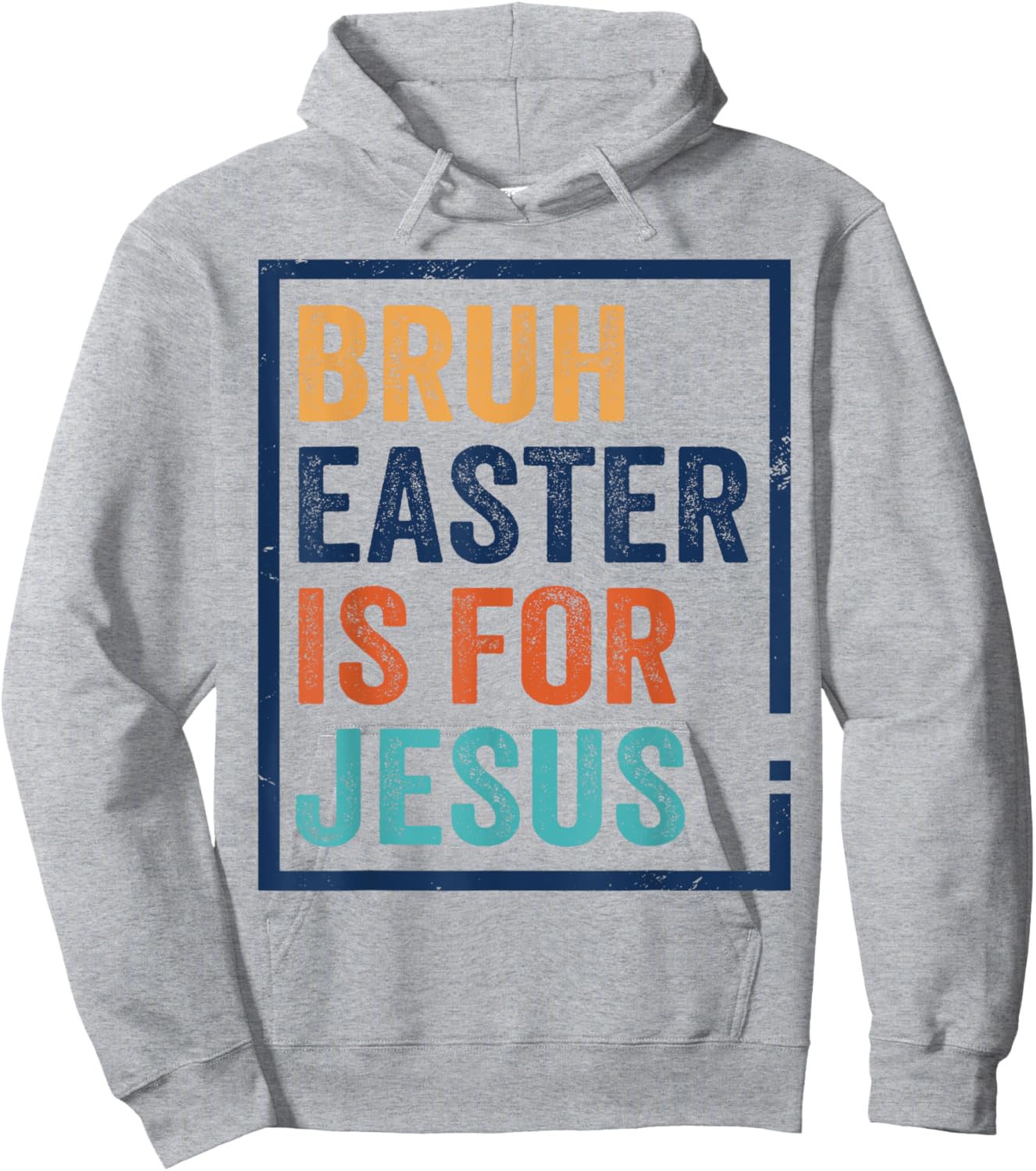 Bruh Easter is for Jesus Shirt Hoodie - Hoodie | Ash