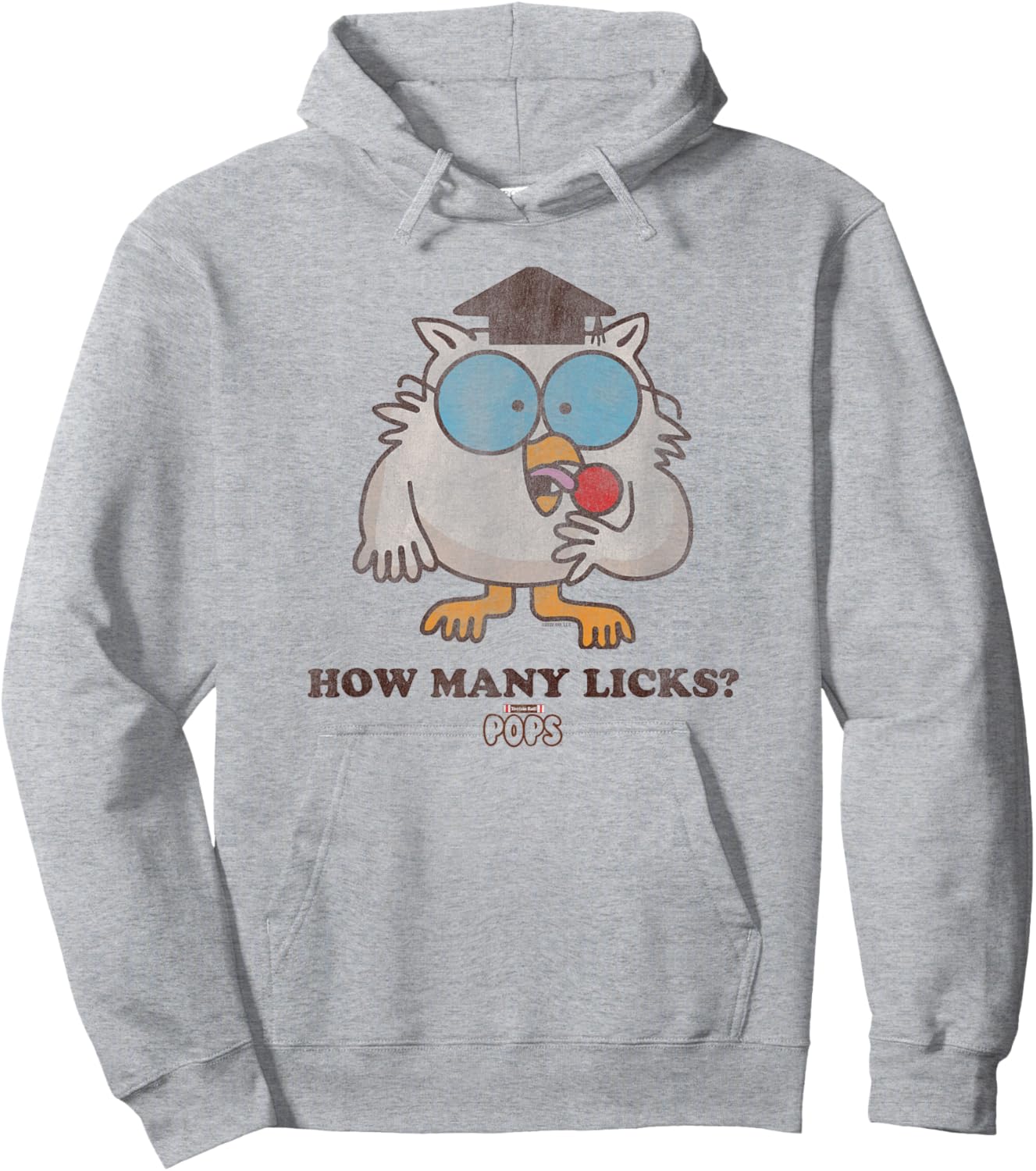 Tootsie Roll Pop Owl How Many Licks? Hoodie - Hoodie | Ash