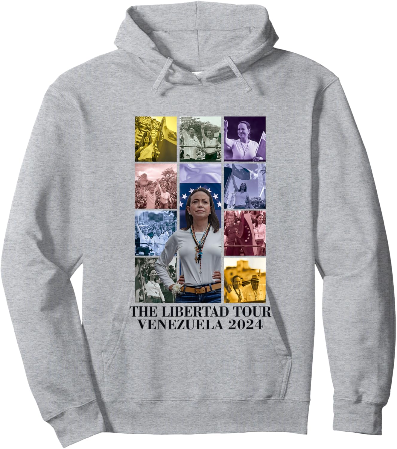 Freedom Venezuela 2024 Hoodie - Hoodie | Ash