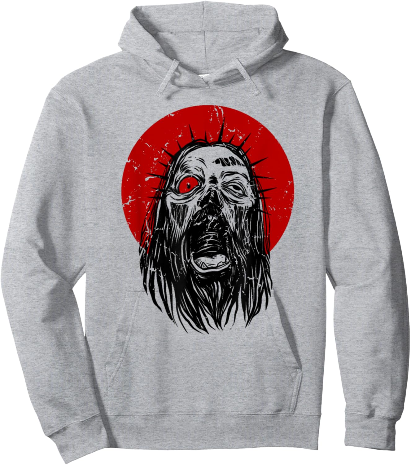 Vintage Zombie Jesus Christ Day Hoodie - Hoodie | Ash