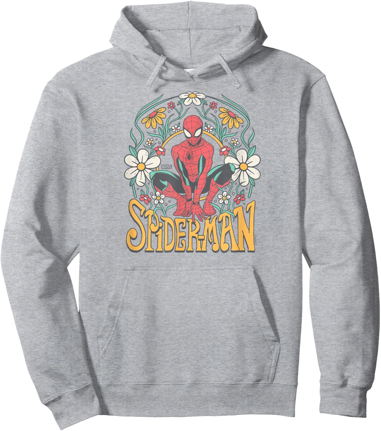 Spider-Man - Florals Hoodie - Hoodie | Ash
