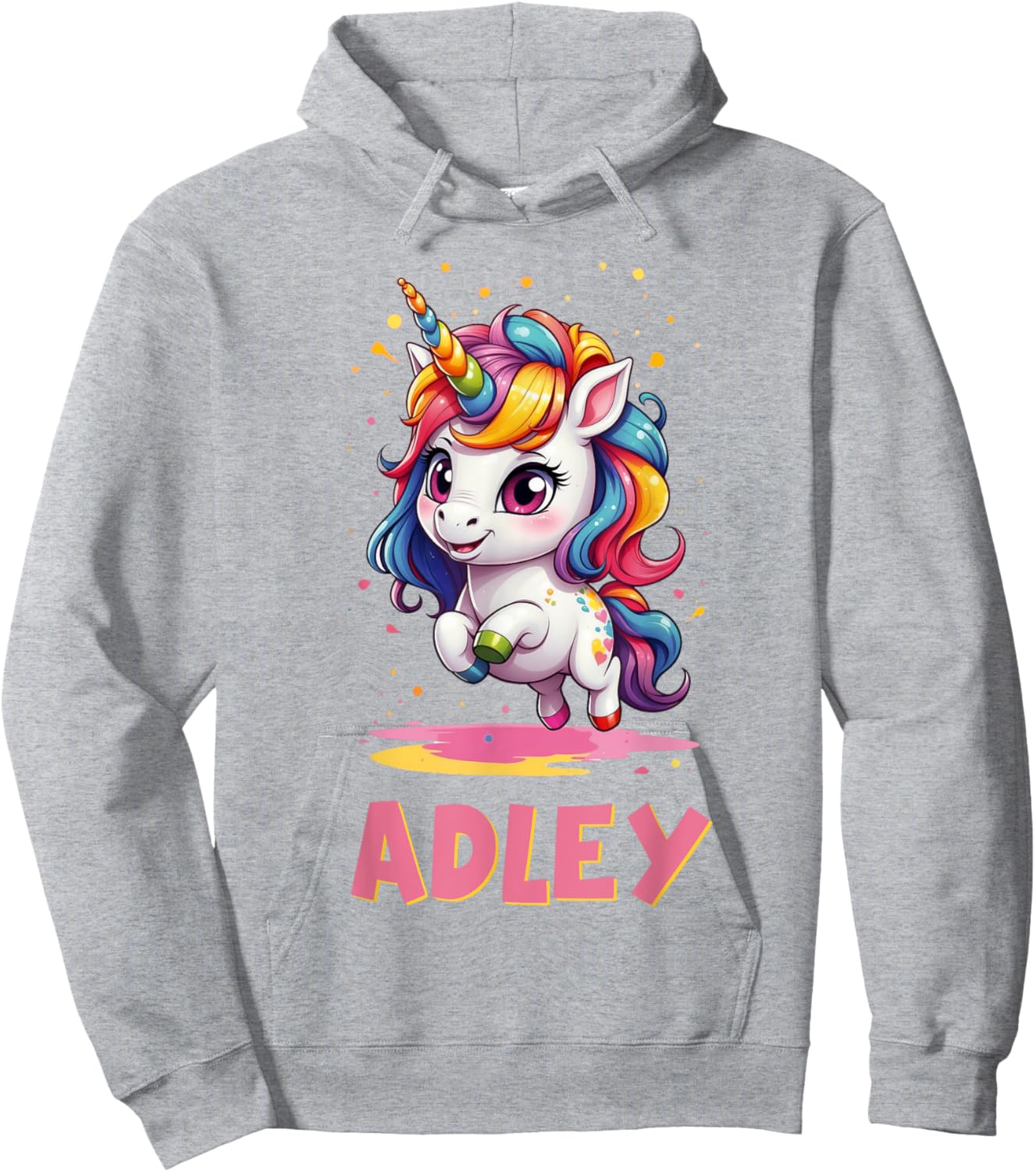Adley Merch Unicorn Design Hoodie - Hoodie | Ash