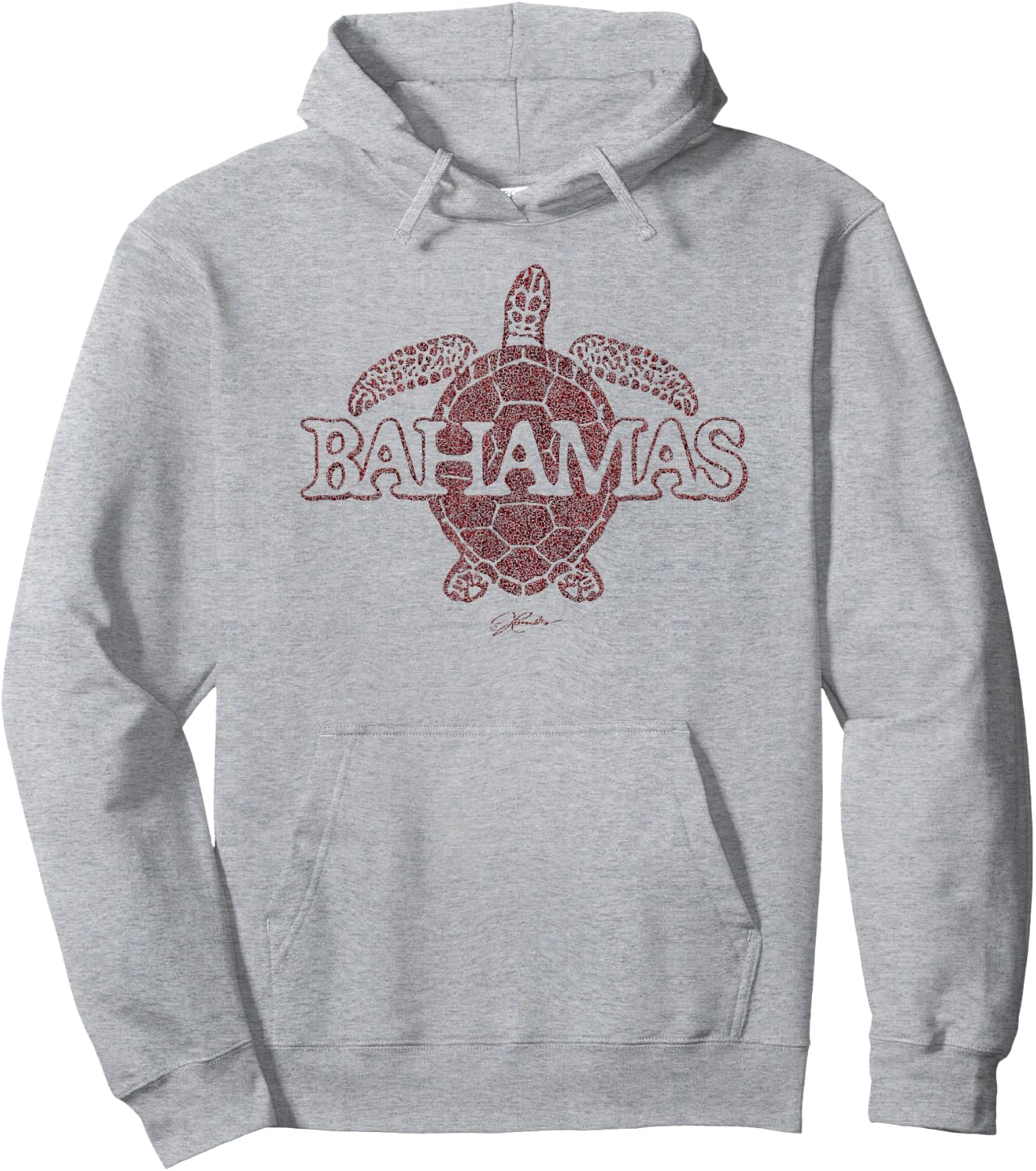 JCombs: Bahamas Sea Turtle Hoodie - Hoodie | Ash