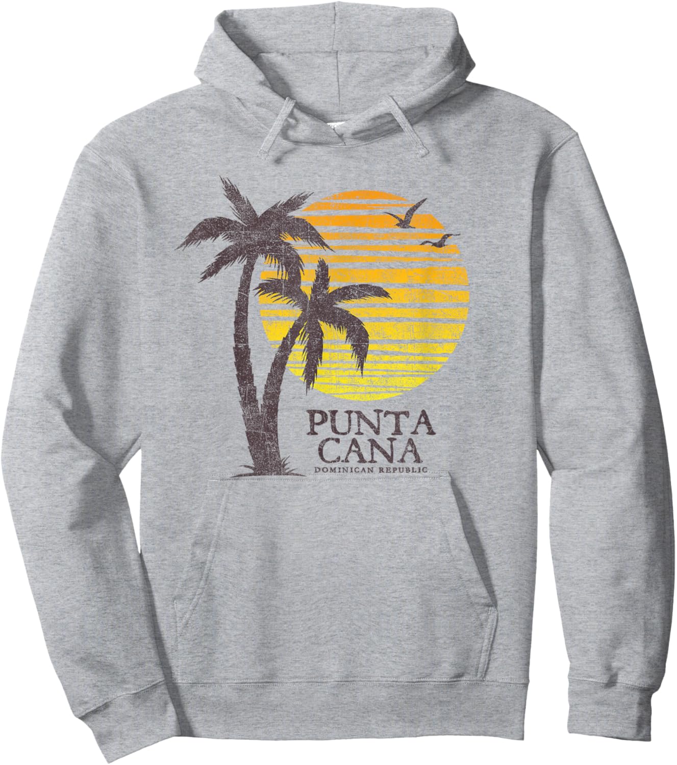 Punta Cana Dominican Republic Sunset Souvenir Hoodie - Hoodie | Ash