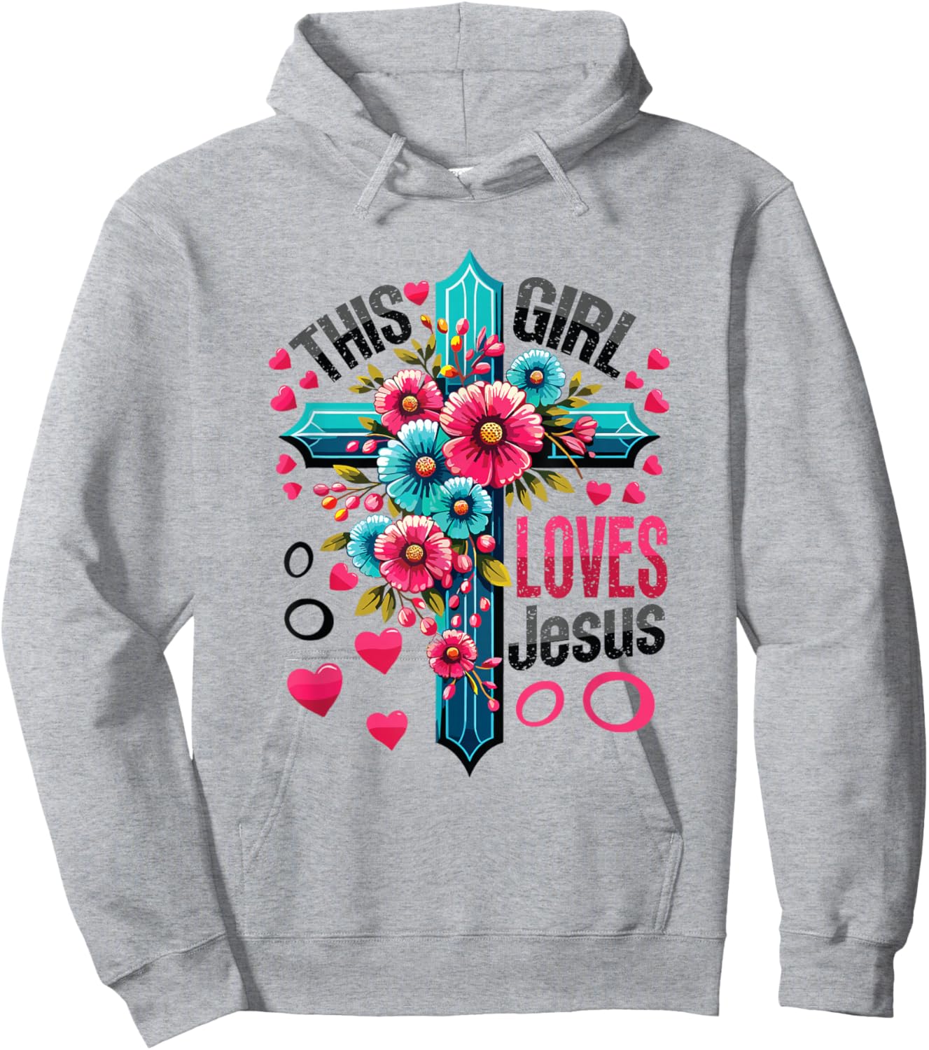 This Girl Loves Jesus Cute Christian Girl Jesus Hoodie - Hoodie | Ash