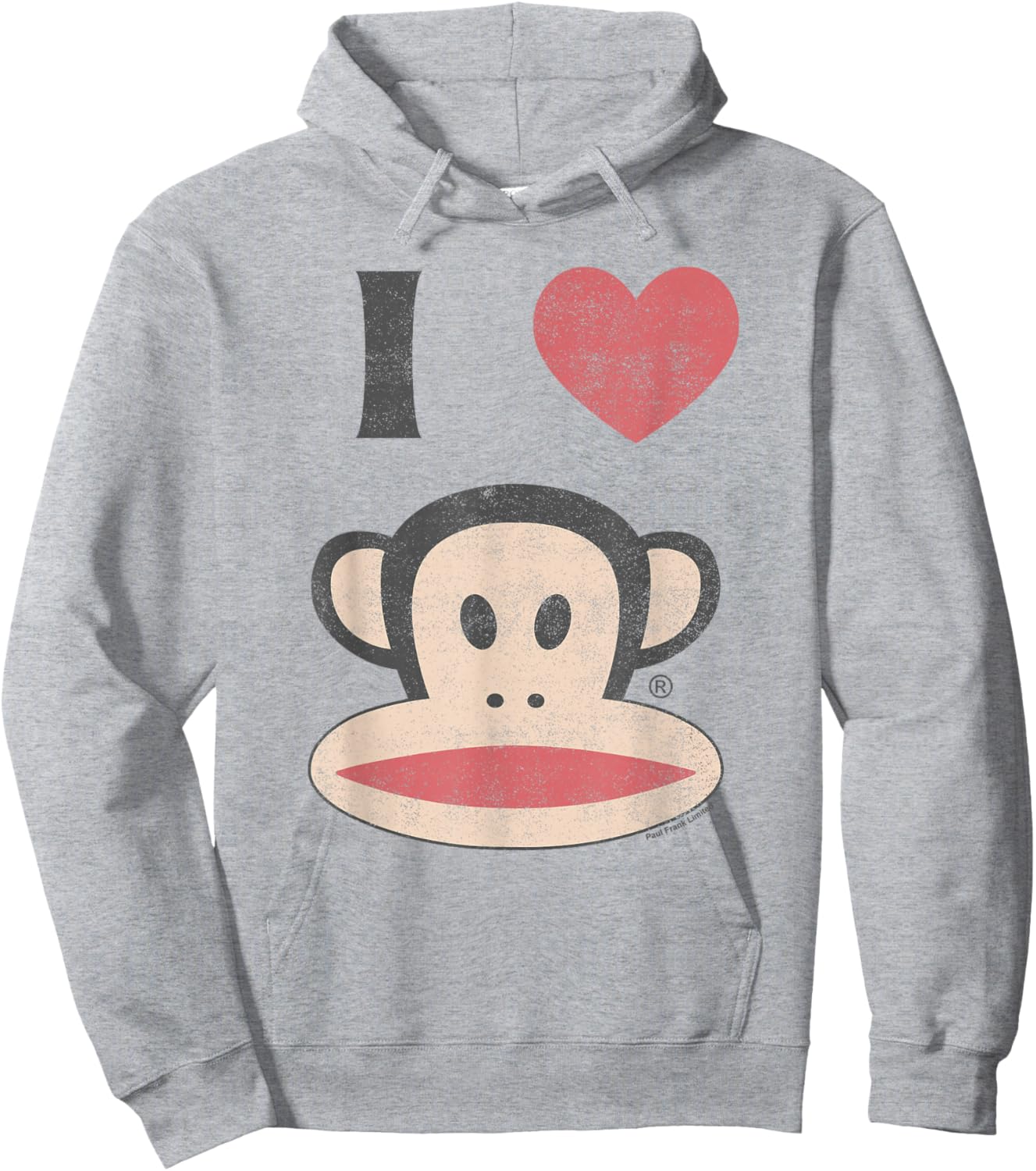 Paul Frank Valentine's Day Love Julius Hoodie - Hoodie | Ash