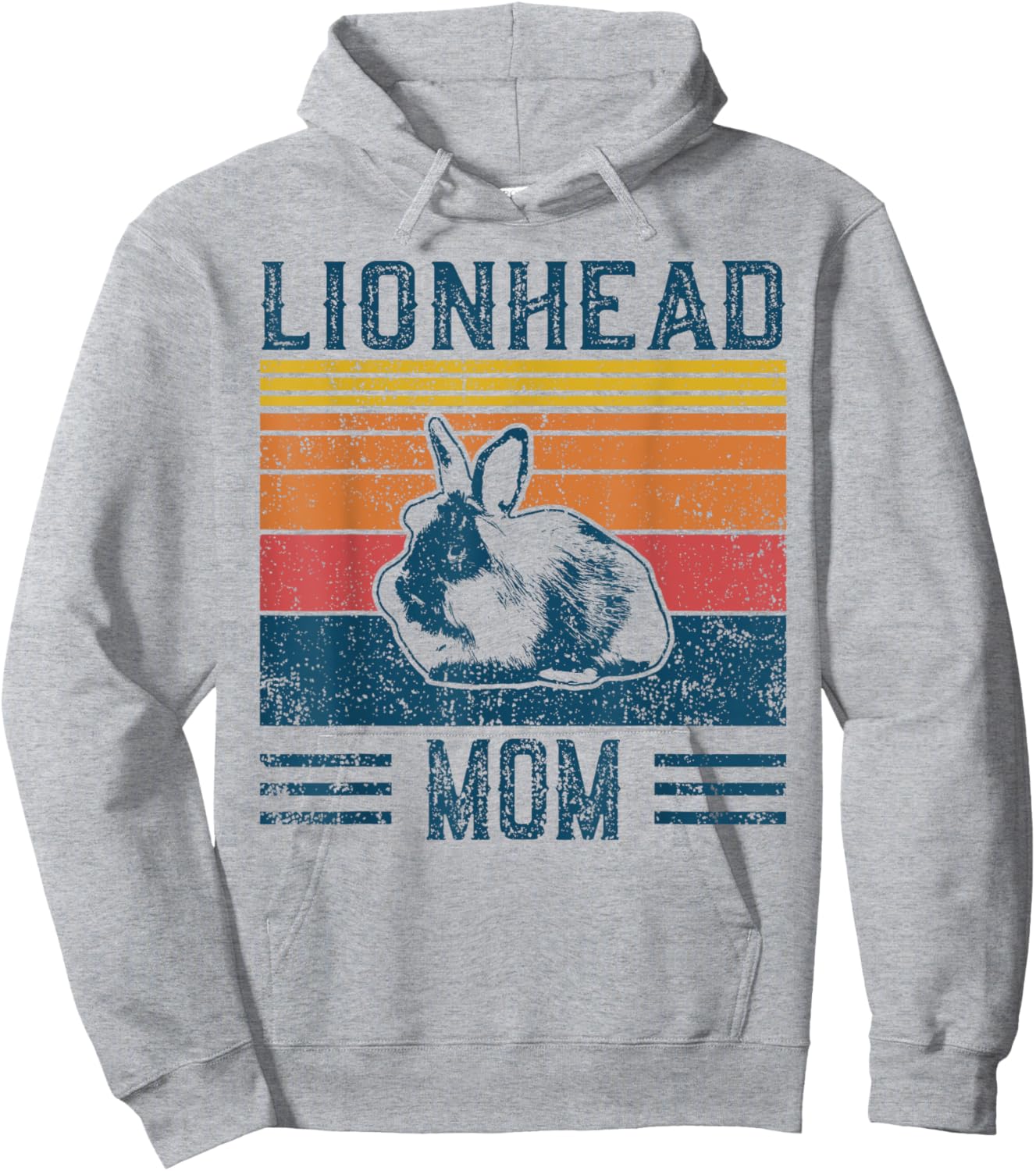 Best Rabbit Mom Women - Vintage Lionhead Hoodie - Hoodie | Ash