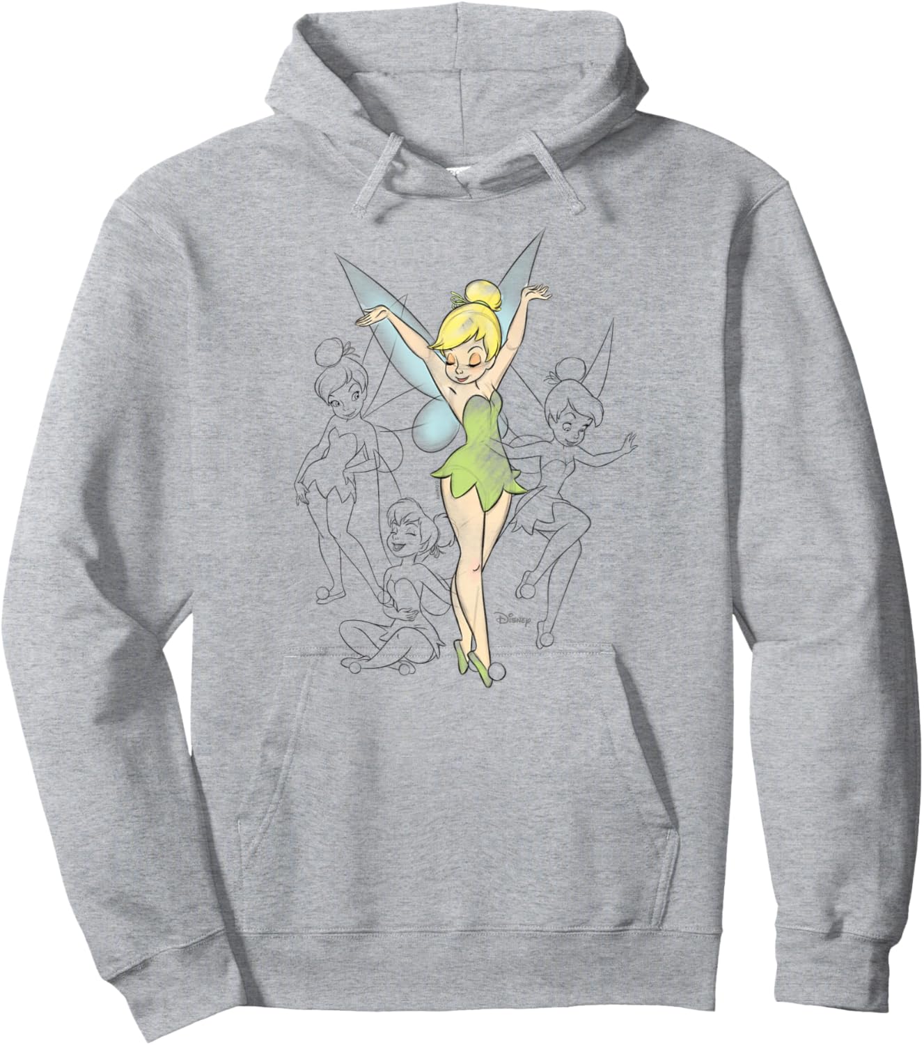 Tinker Bell - Tinker Bell Sketches Hoodie - Hoodie | Ash