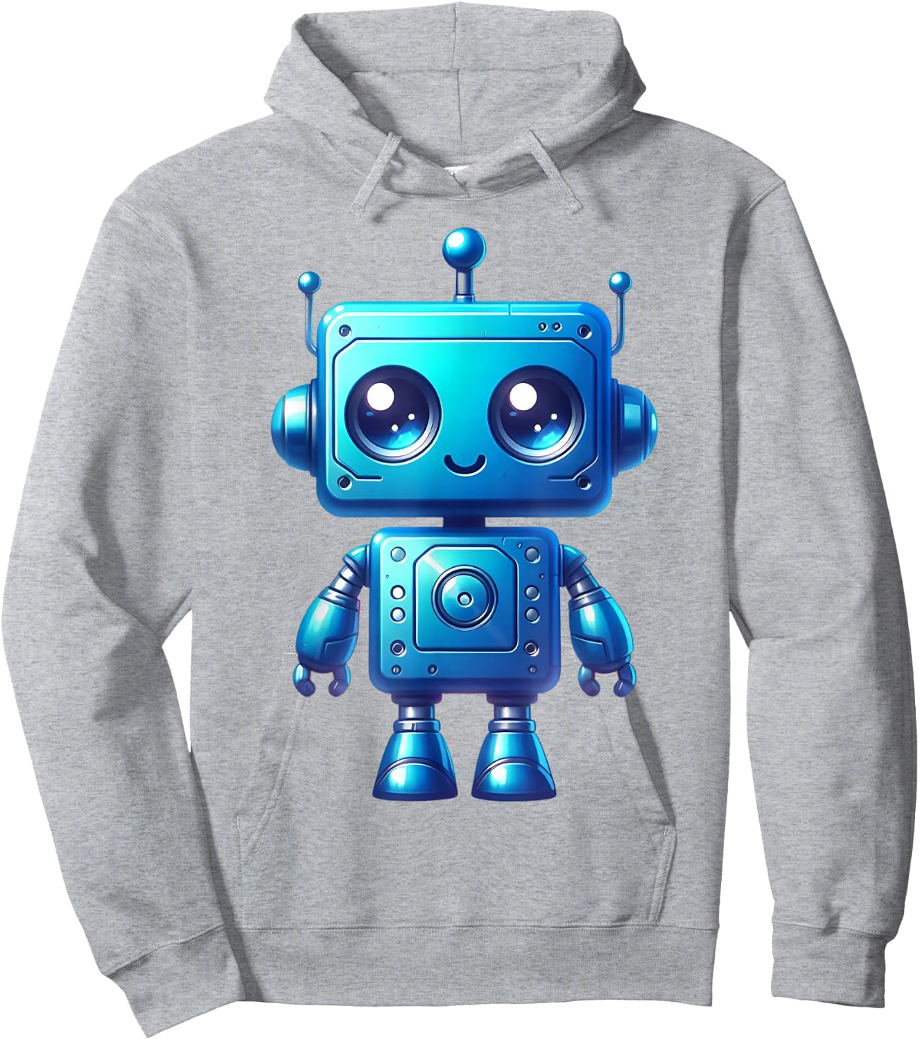 Funny Bleu Robot Robotic Kids Boy Costume Hoodie - Hoodie | Ash