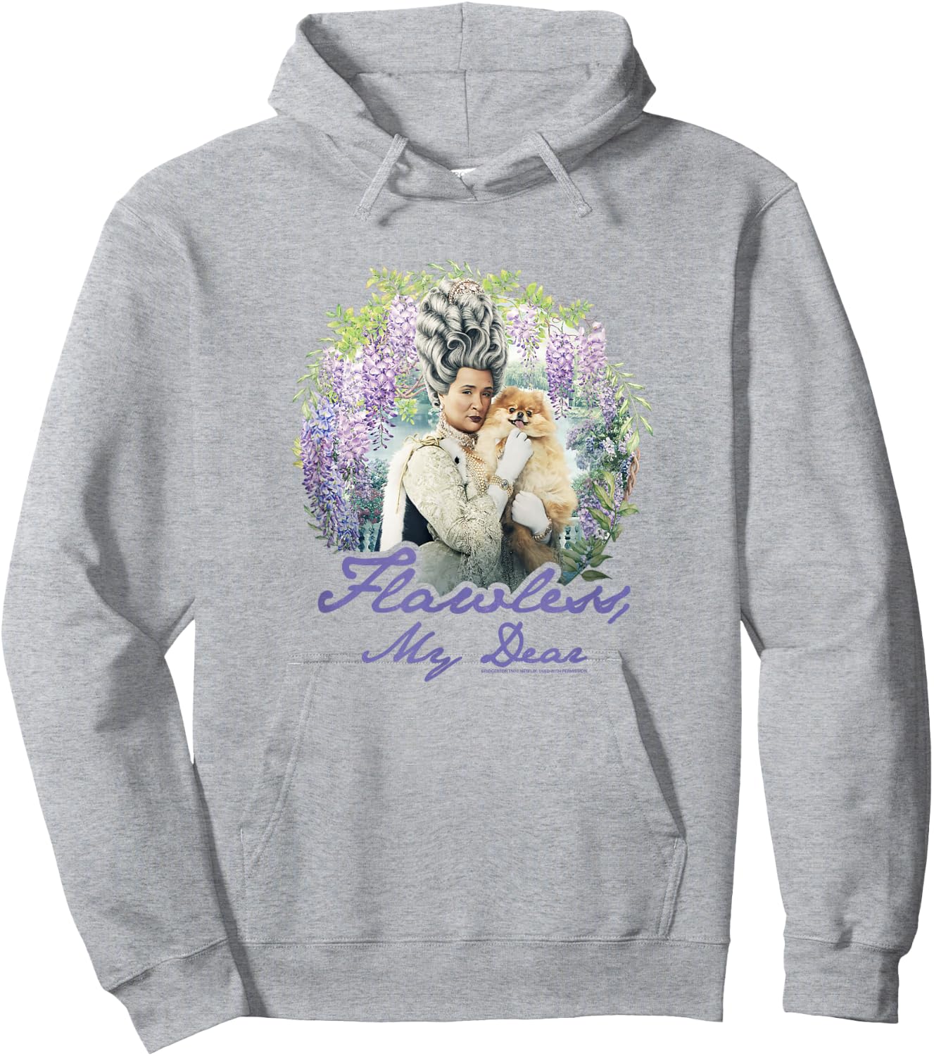 Bridgerton Queen Charlotte Flawless My Dear Hoodie - Hoodie | Ash