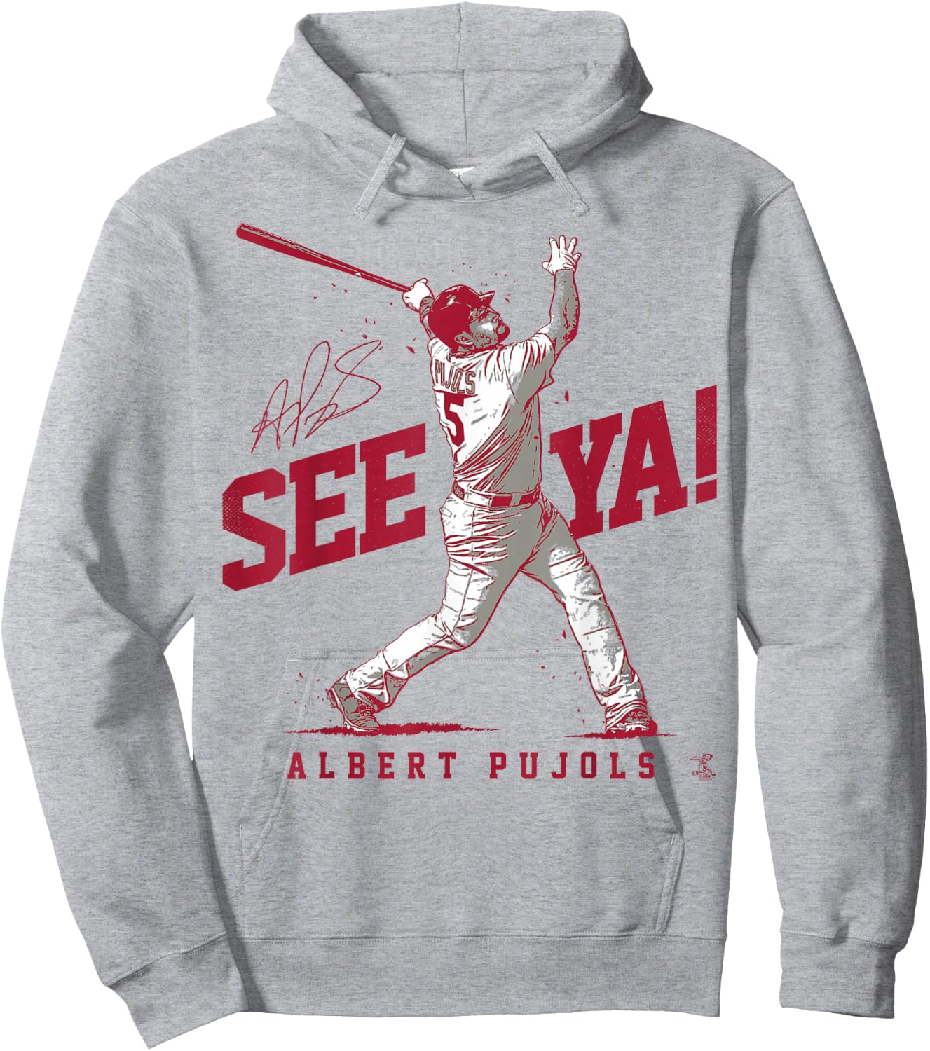Albert Pujols See Ya - Apparel Hoodie - Hoodie | Ash