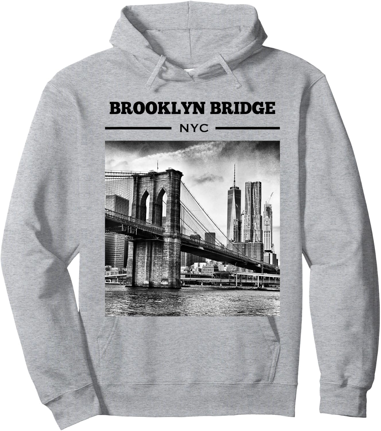 Brooklyn Bridge New York City t shirt NYC Hoodie - Hoodie | Ash
