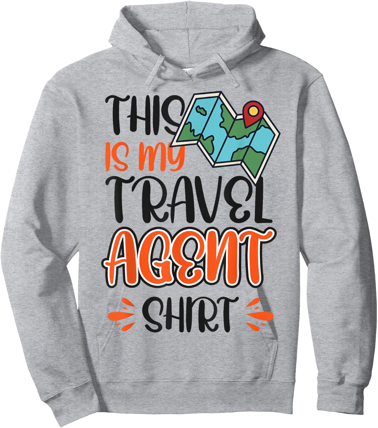 This Is My Travel Agent Shirt Hoodie - Hoodie | Ash