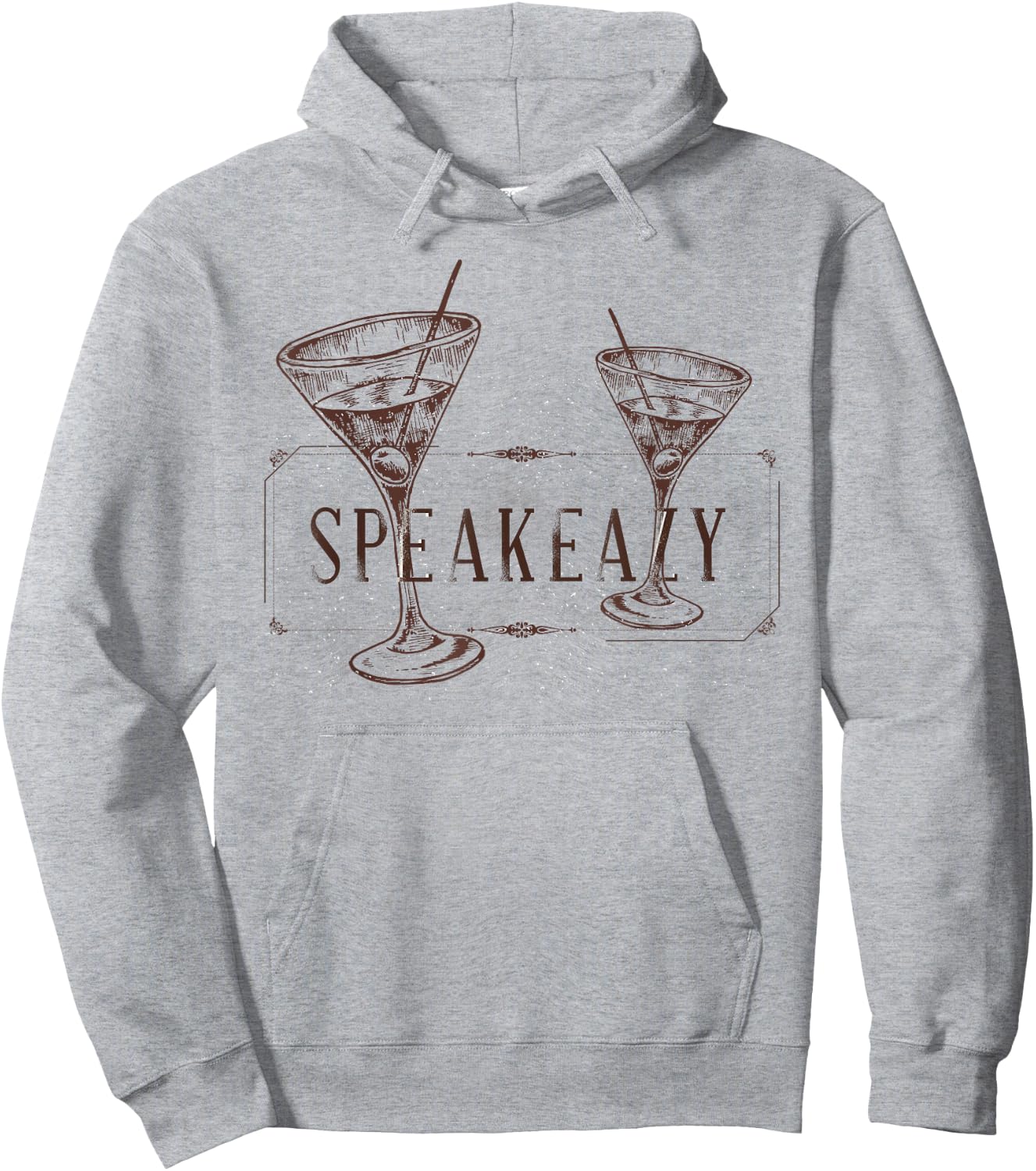 SPEAKEAZY Speakeasy Martini Olive Vodka Hoodie - Hoodie | Ash