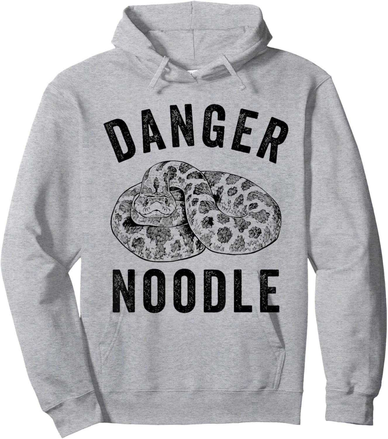Funny Danger Noodle Hognose Snake Lovers Hoodie - Hoodie | Ash