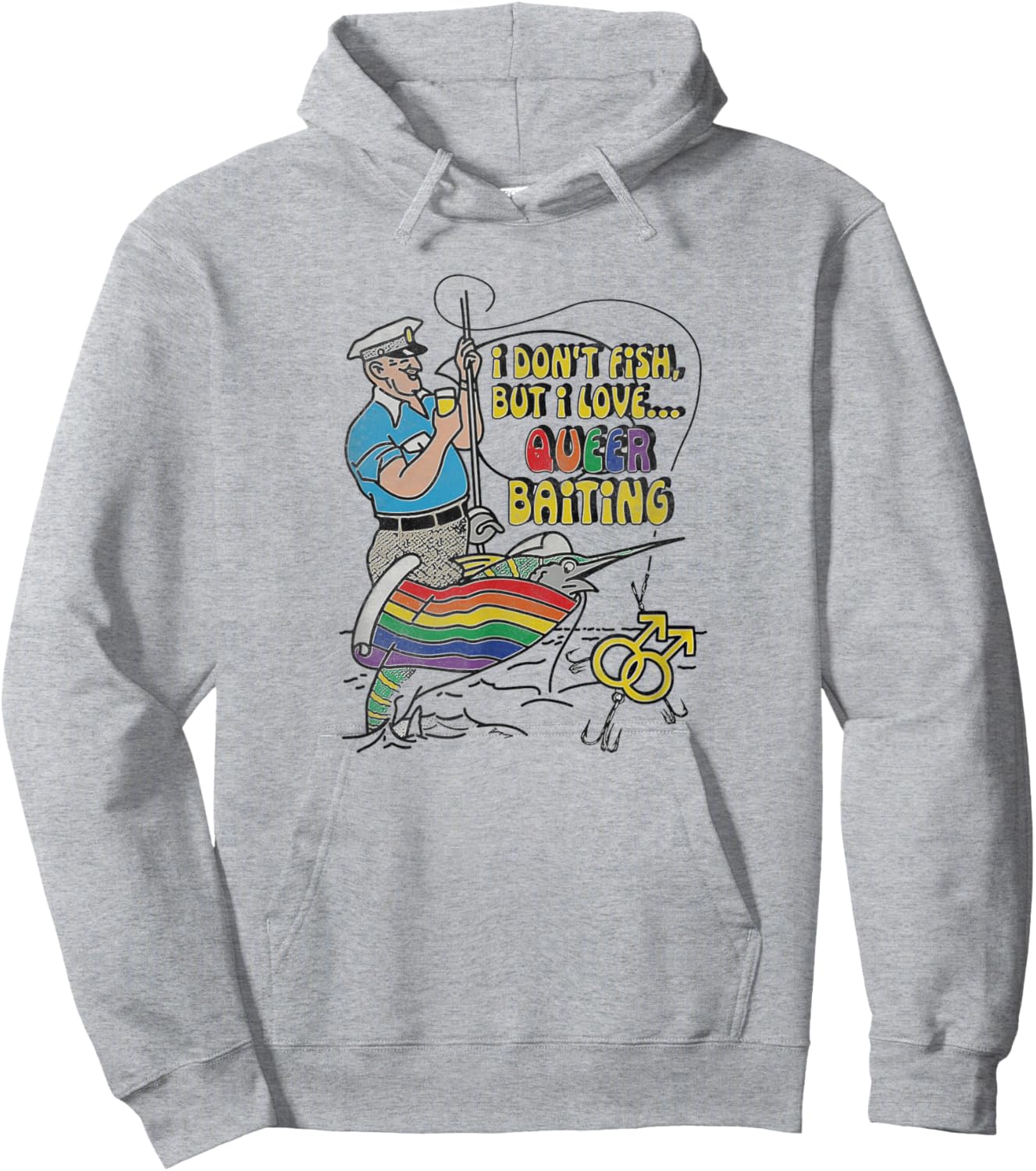 I don't fish but I love queer baiting Hoodie - Hoodie | Ash