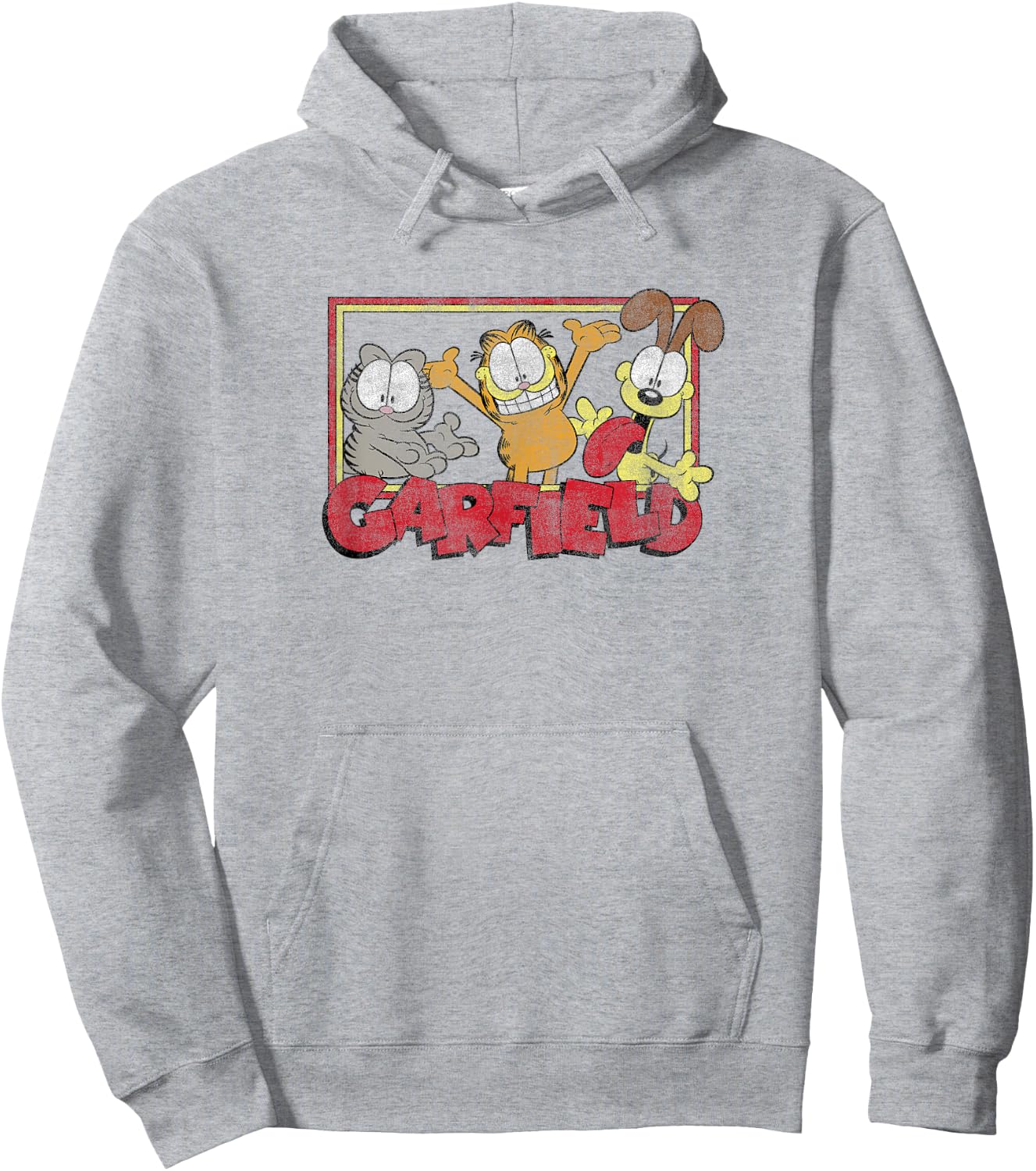 Garfield Odie Garfield Nermal Group Hoodie - Hoodie | Ash