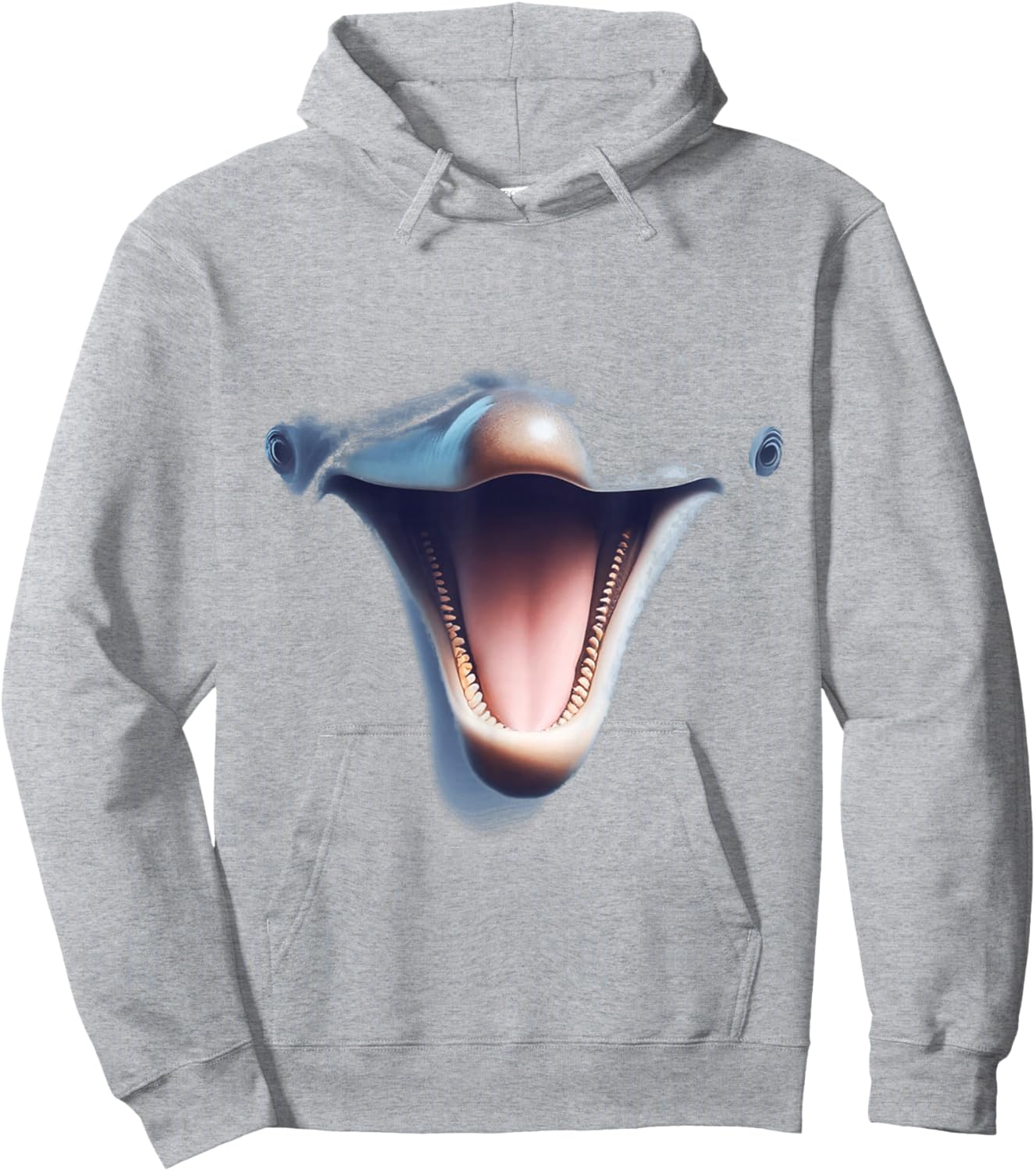 Dolphin Face, Fun Spirit Dolphins Costume Hoodie - Hoodie | Ash
