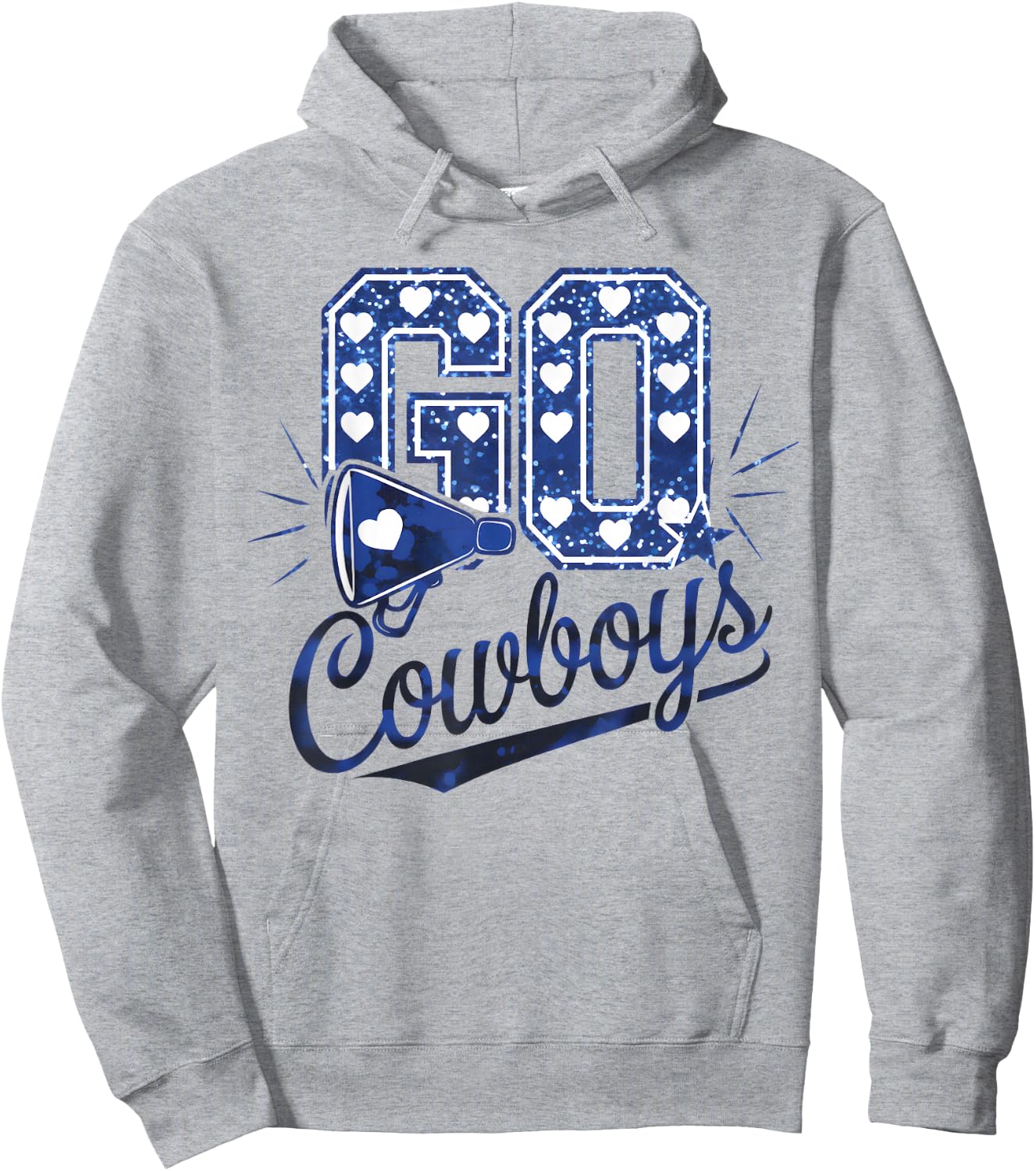 Cheer Cowboys Design Gift Women Girls Kids Hoodie - Hoodie | Ash