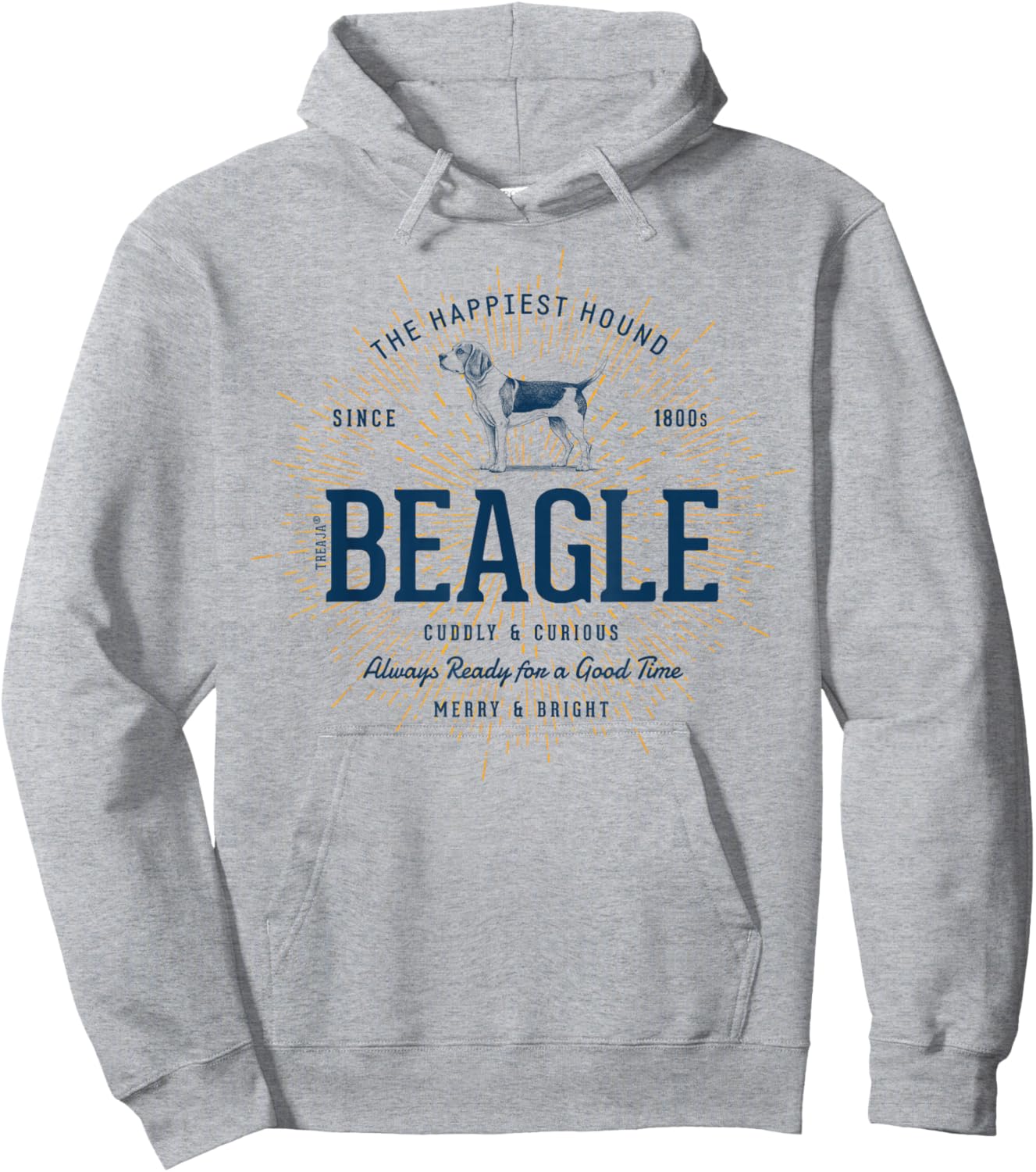 Retro Styled Beagle Vintage Hoodie - Hoodie | Ash