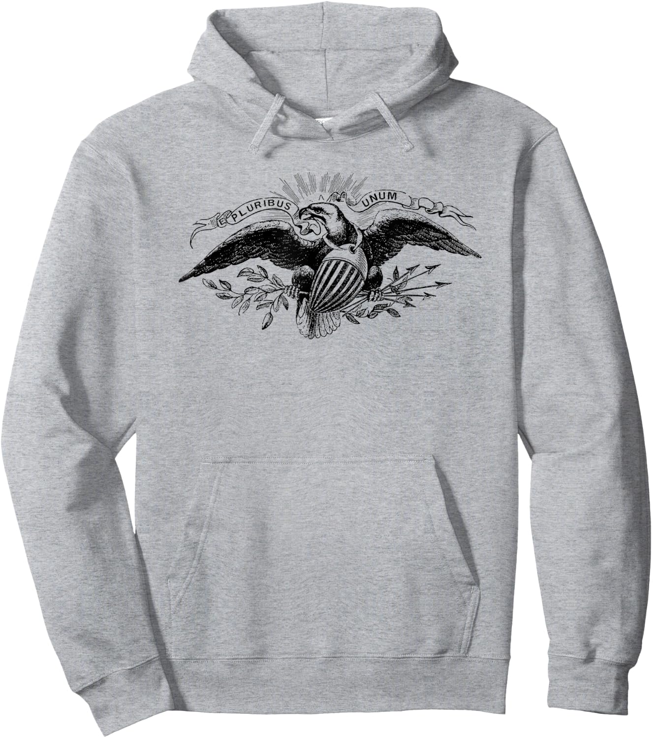 Vintage American Eagle "E Pluribus Unum" Hoodie - Hoodie | Ash
