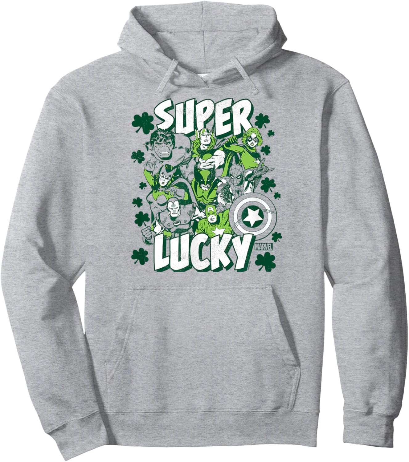 Marvel - Super Lucky St. Patrick's Day Hoodie - Hoodie | Ash